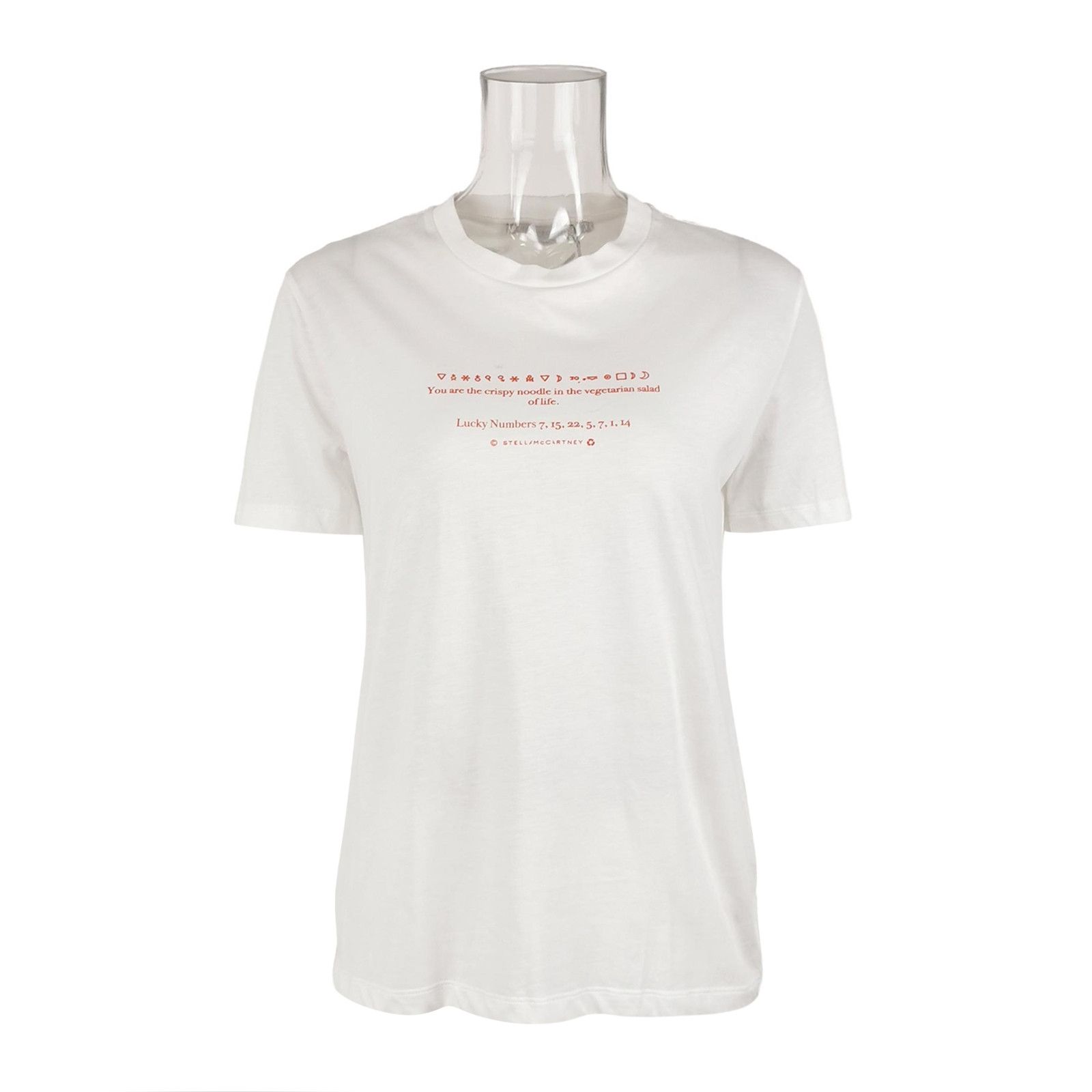 Stella McCartney White Printed Short-Sleeve T-Shirt