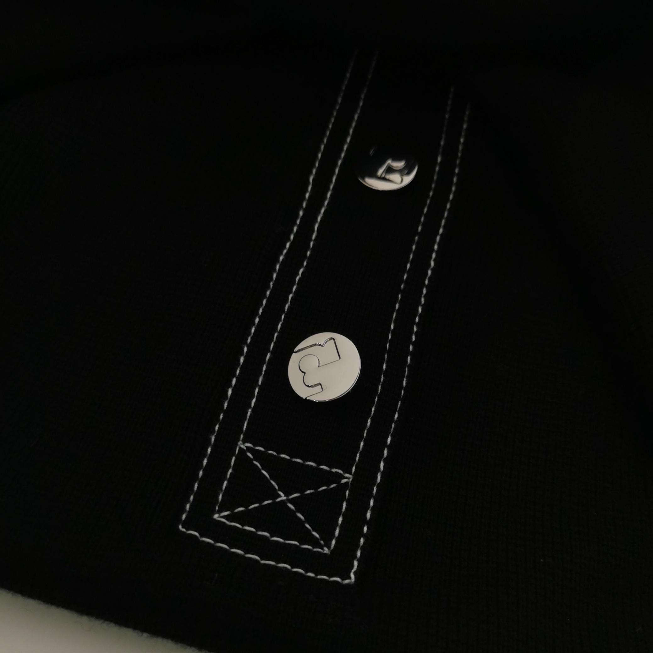 Tory Burch Tory Burch XXS Black Cotton Contrast Stitch Dress Size XXS / US 00 / IT 34 - 6 Thumbnail