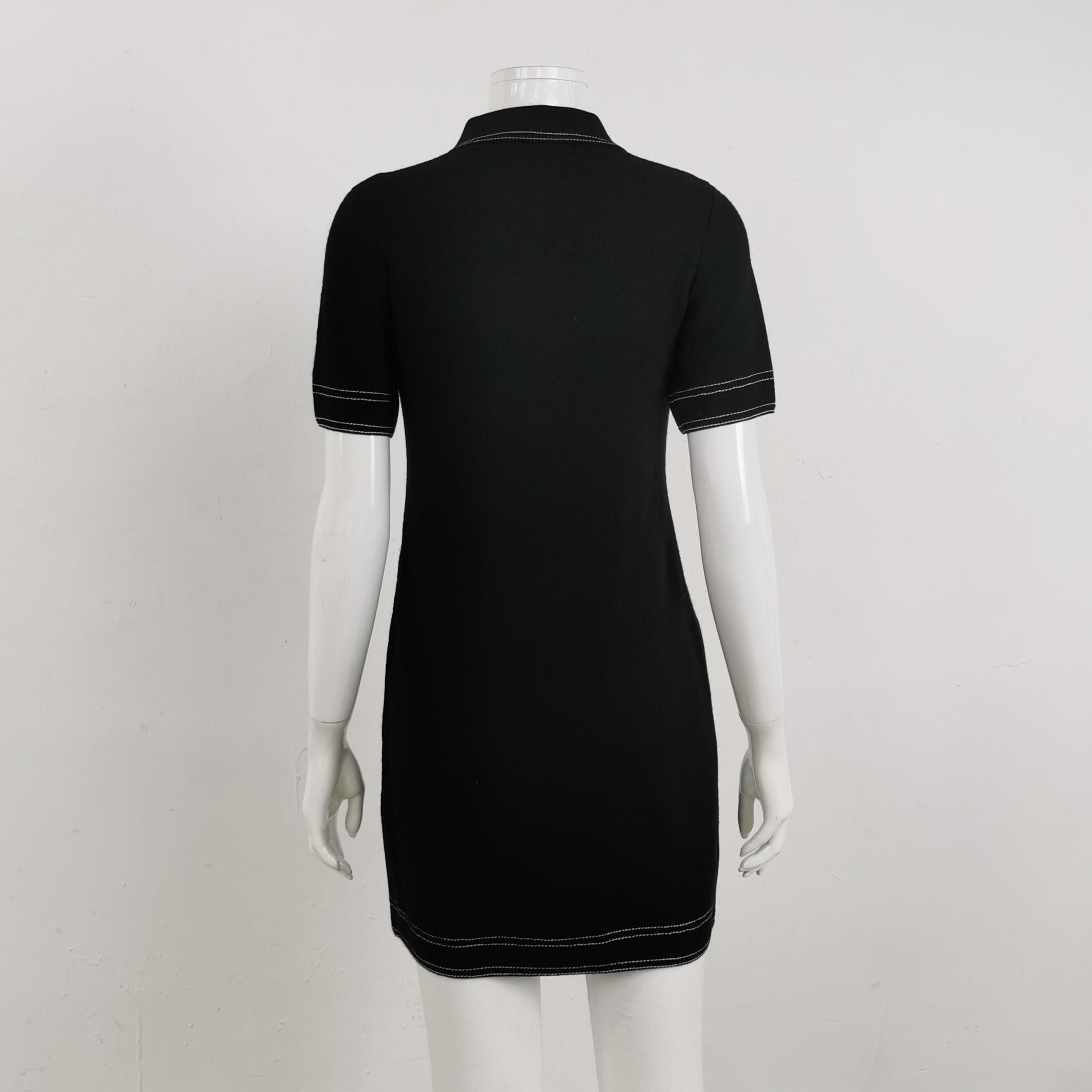 Tory Burch Tory Burch Wool Collar Short Sleeve Dress XXS Size XXS / US 00 / IT 34 - 3 Thumbnail