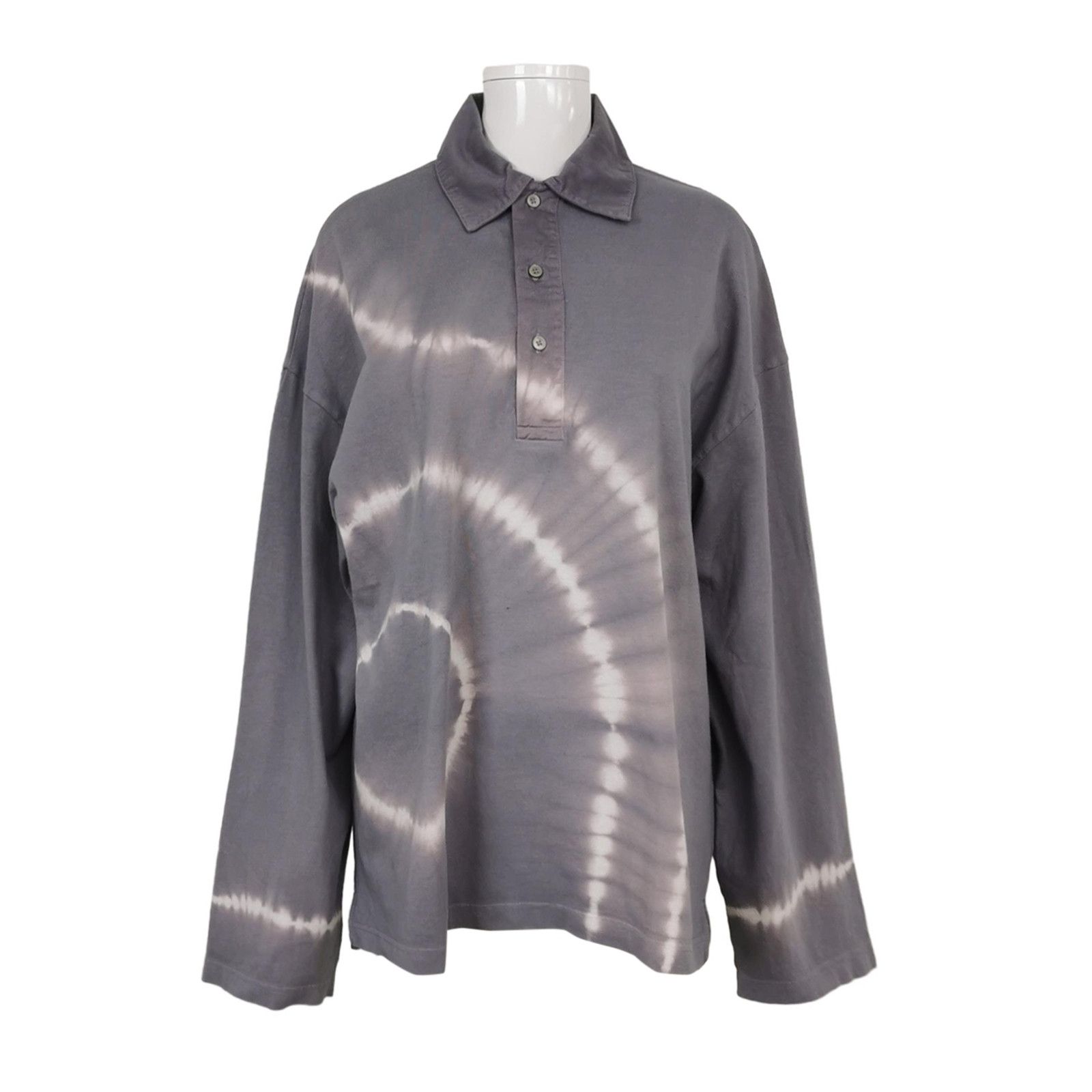 Acne Studios Acne Studios XS Tie-Dye Collared Long-Sleeve T-Shirt Size XS / US 0-2 / IT 36-38 - 2 Thumbnail