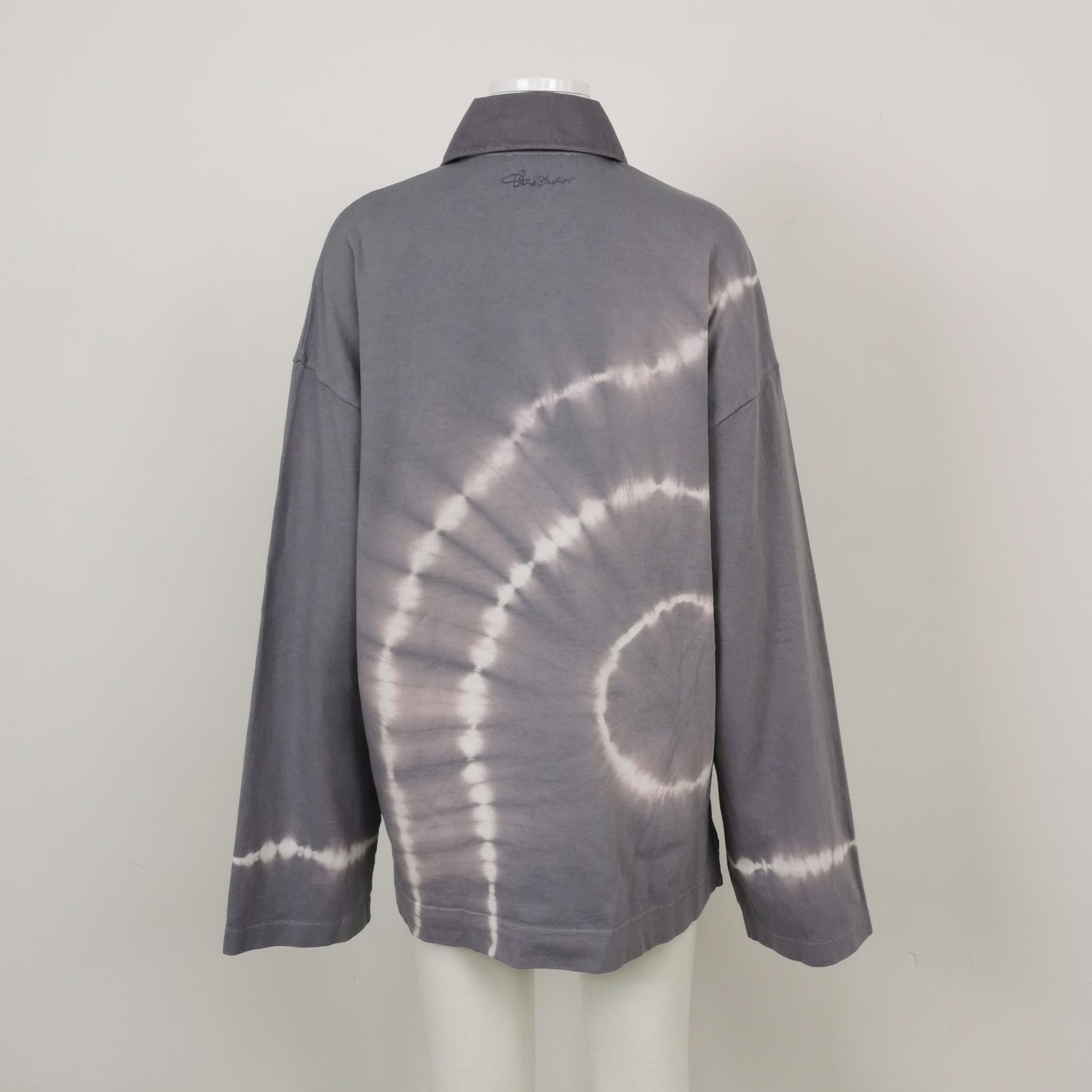 Acne Studios Acne Studios XS Tie-Dye Collared Long-Sleeve T-Shirt Size XS / US 0-2 / IT 36-38 - 4 Thumbnail