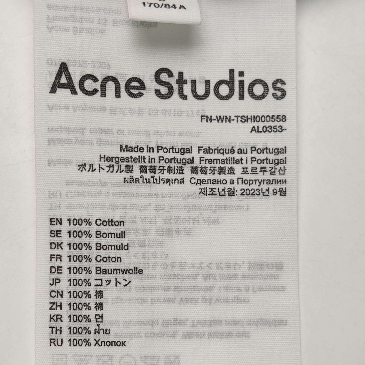 Acne Studios Acne Studios S Cotton Logo T-Shirt Size S / US 4 / IT 40 - 15 Thumbnail
