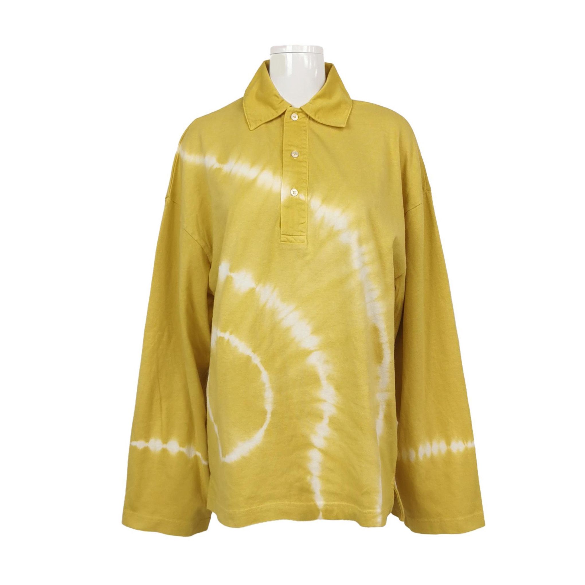 Acne Studios Acne Studios Yellow Tie-Dye Polo Shirt S Size XXS / US 00 / IT 34 - 2 Thumbnail