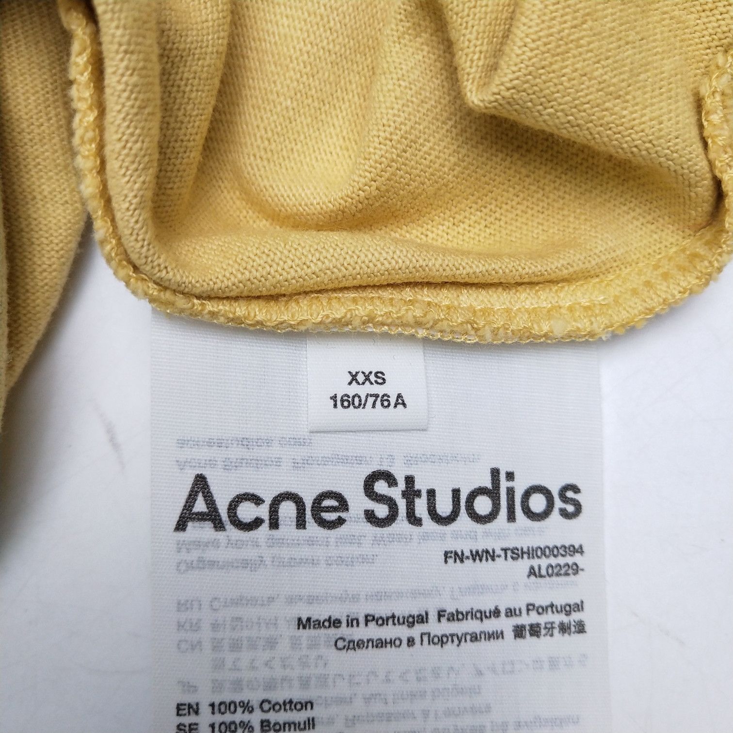 Acne Studios Acne Studios Yellow Tie-Dye Polo Shirt S Size XXS / US 00 / IT 34 - 11 Thumbnail