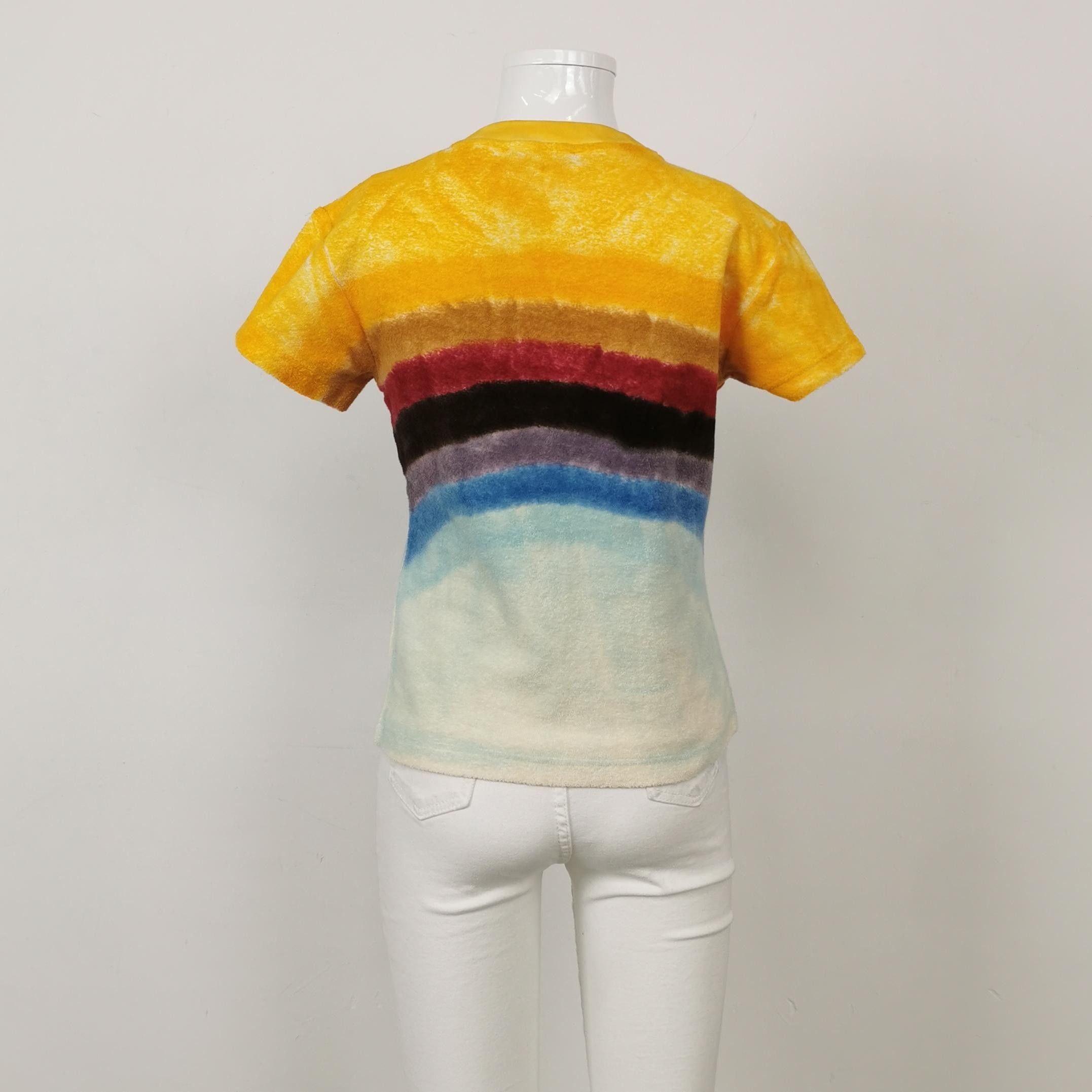 Acne Studios Acne Studios XXS Cotton Color-Block Stripe T-Shirt Size S / US 4 / IT 40 - 4 Thumbnail