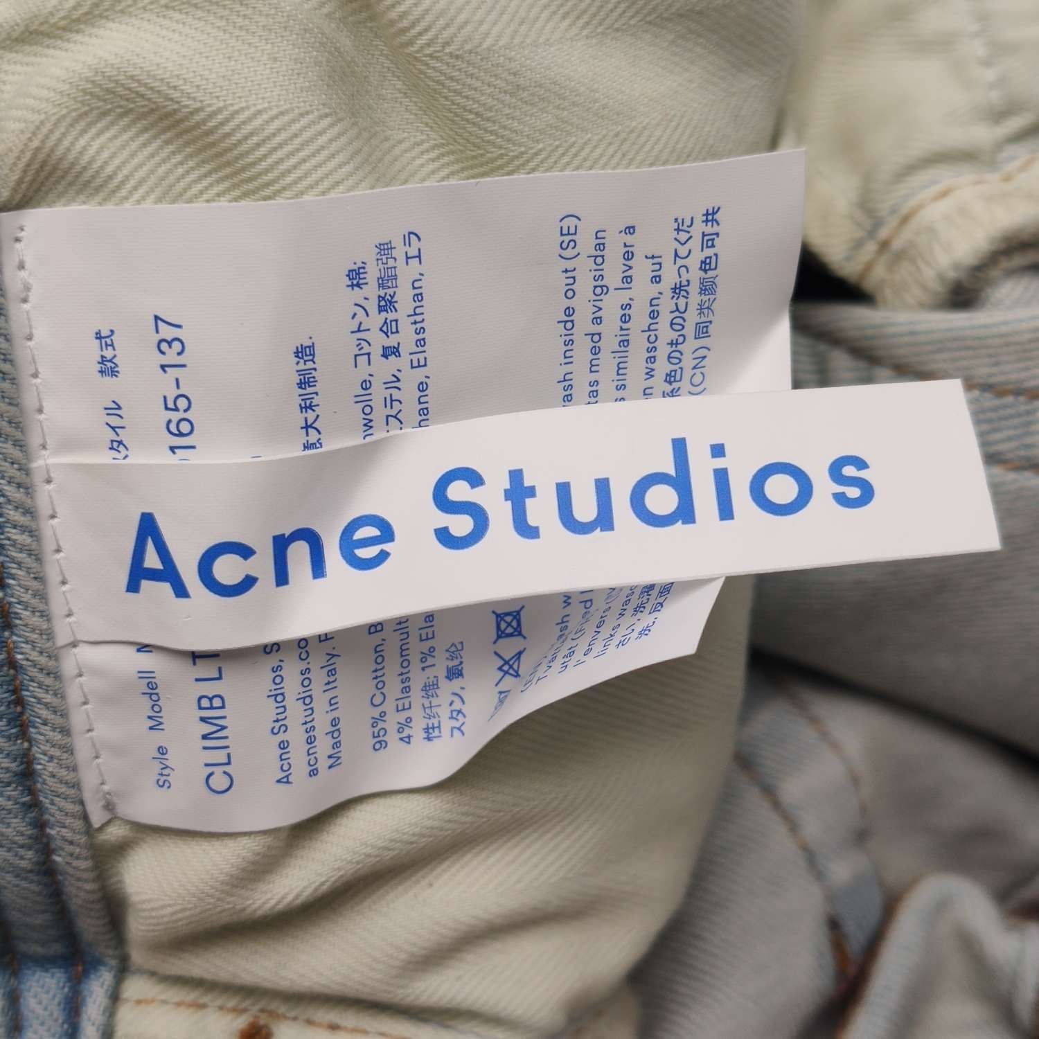 Acne Studios Acne Studios Cotton Logo Denim Pants XS/25 Size 25" / US 0 / IT 36 - 10 Thumbnail