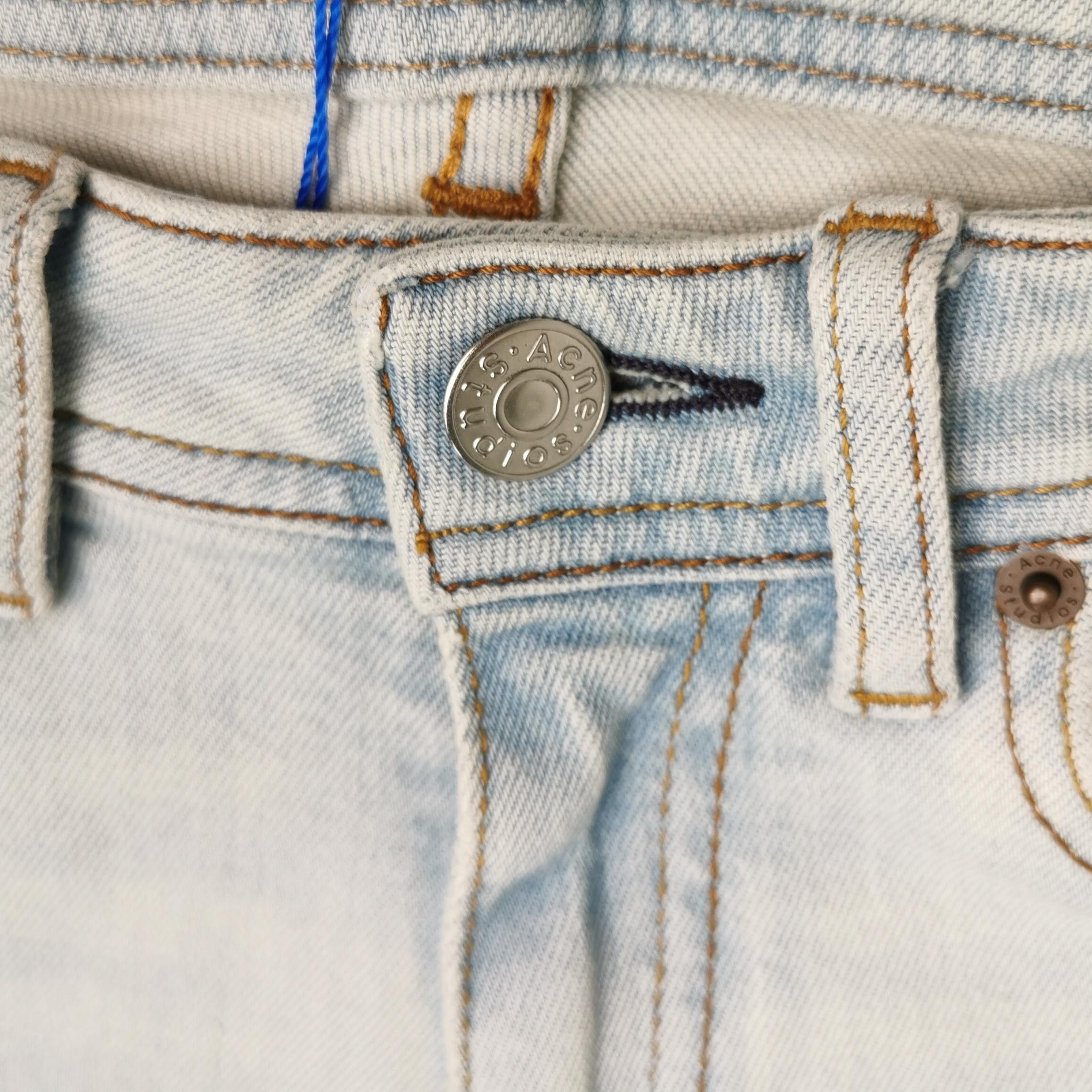 Acne Studios Acne Studios Cotton Logo Denim Pants XS/25 Size 25" / US 0 / IT 36 - 6 Thumbnail