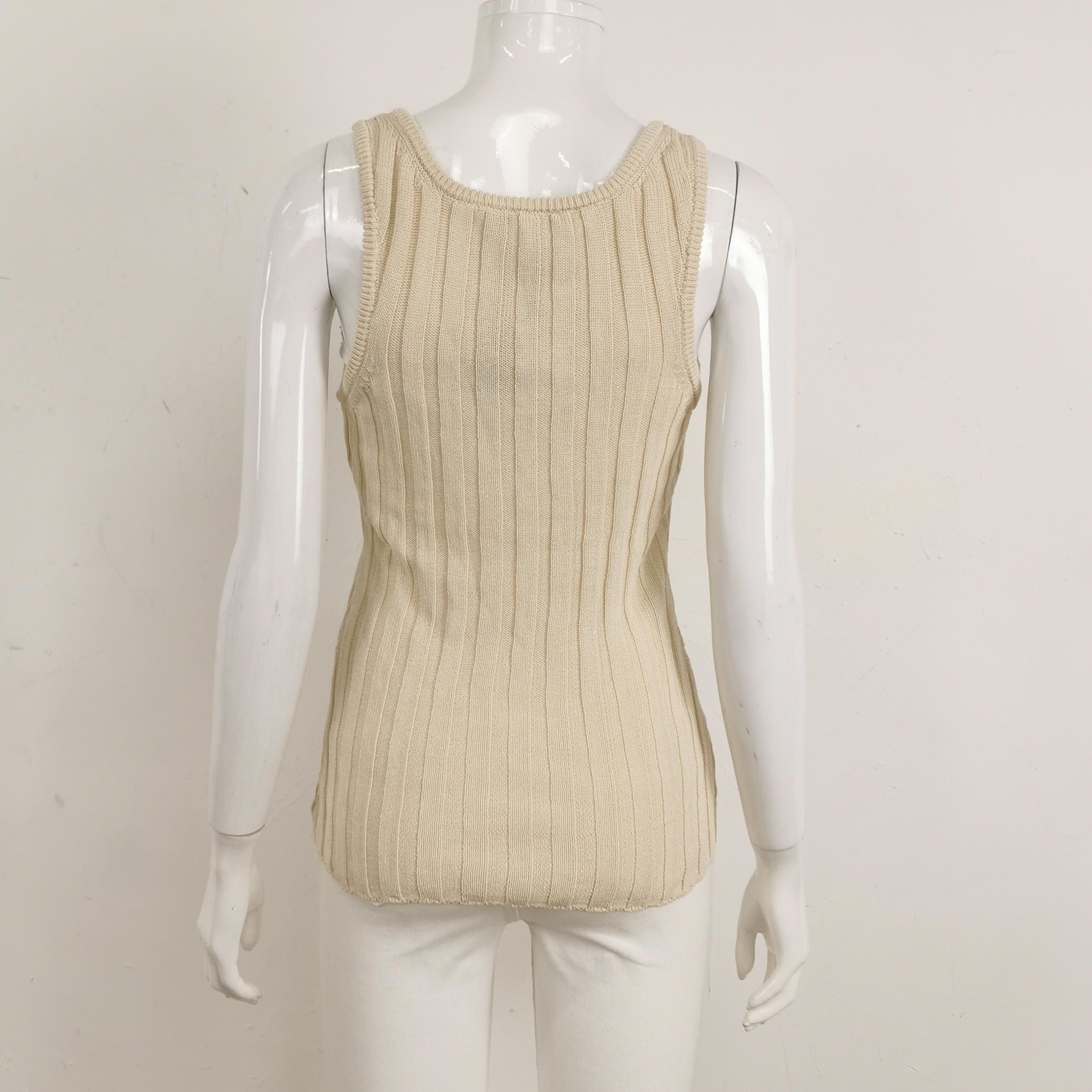 Acne Studios Acne Studios Sleeveless Cotton Tank Top S Size S / US 4 / IT 40 - 4 Thumbnail