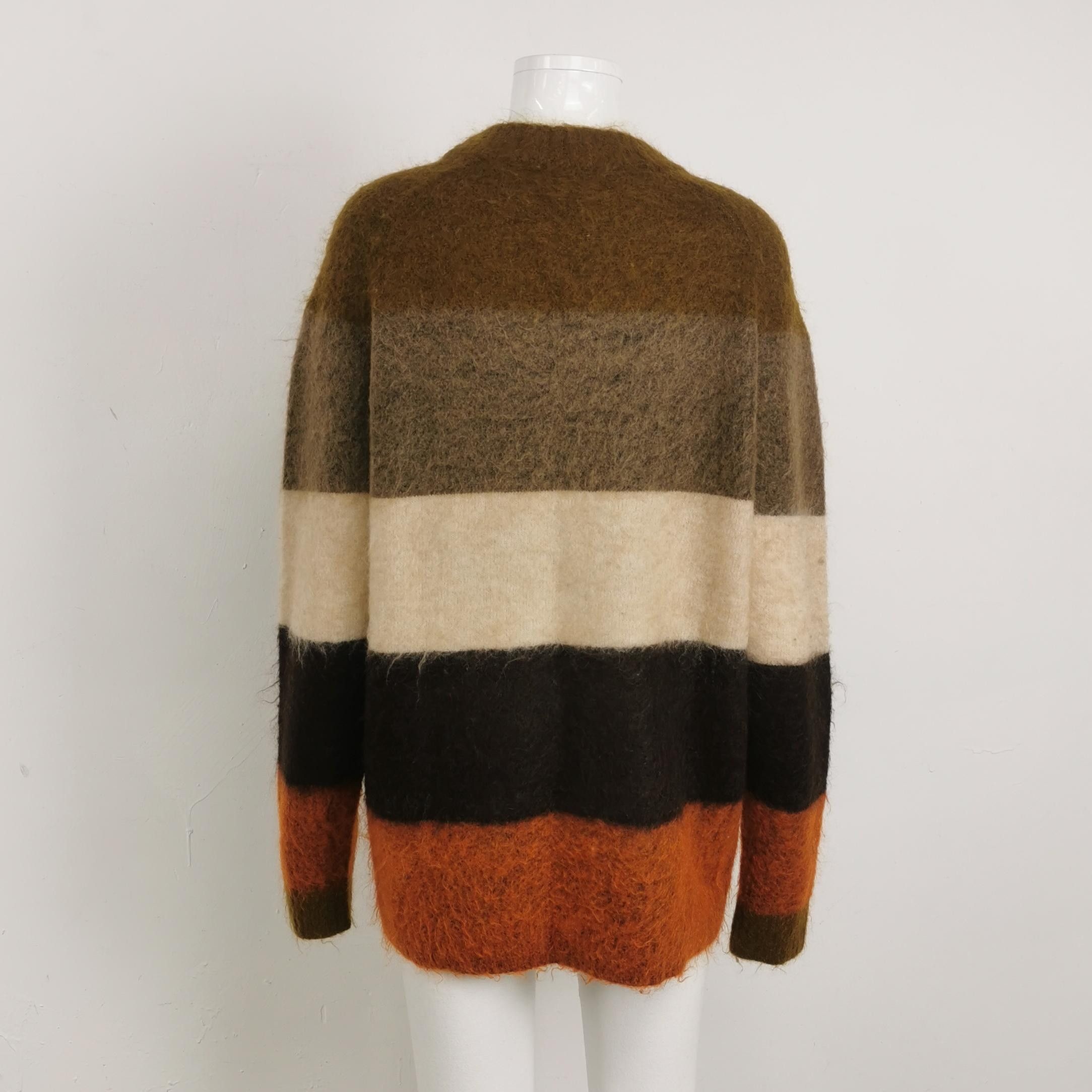 Acne Studios Acne Studios Orange Ribbed Half-Zip Sweater S Size XS / US 0-2 / IT 36-38 - 4 Thumbnail