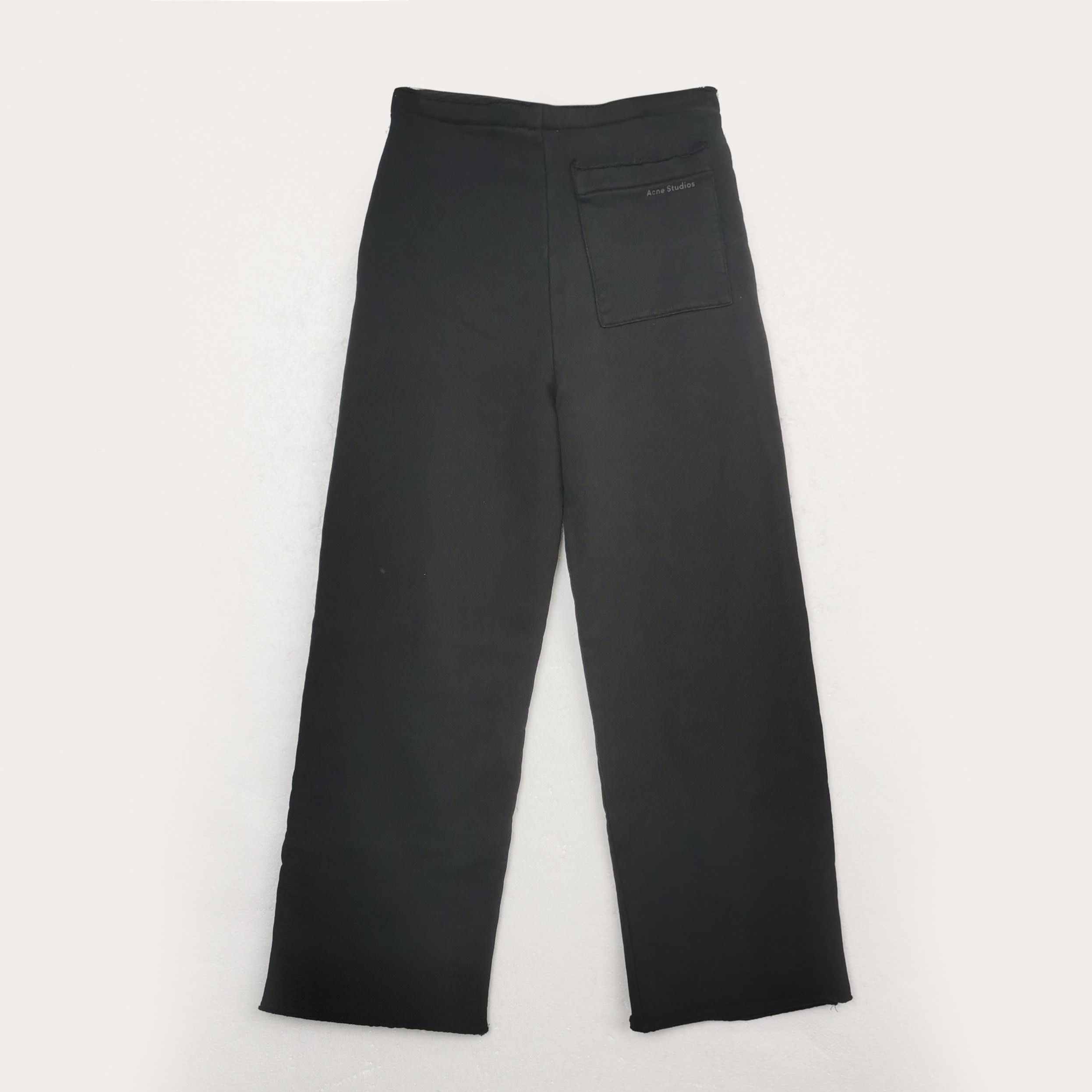 Acne Studios Black Wide-Leg Drawstring Pants XS Size 22" - 3 Thumbnail