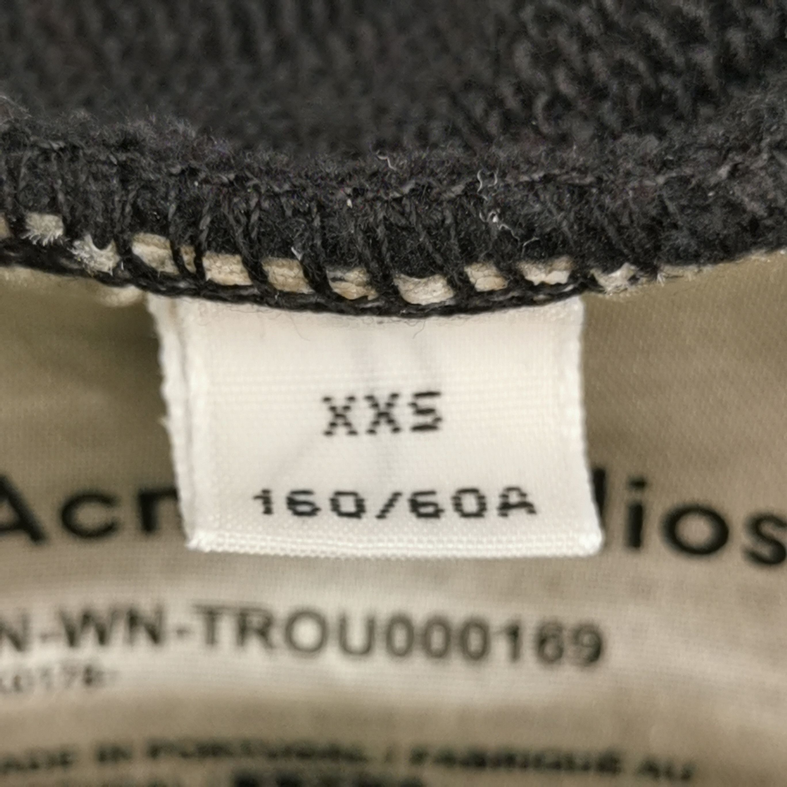 Acne Studios Black Wide-Leg Drawstring Pants XS Size 22" - 11 Thumbnail