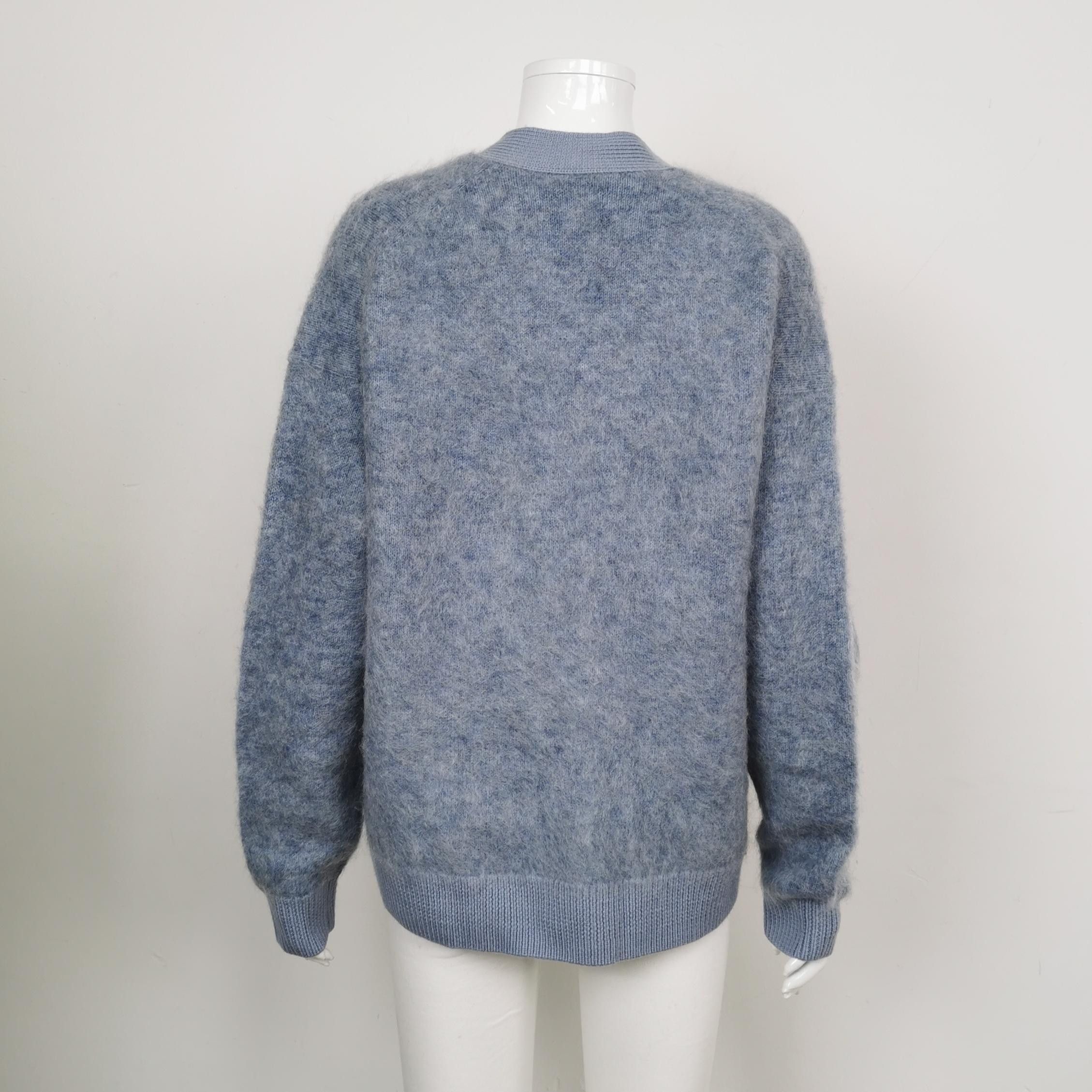 Acne Studios Acne Studios S Mohair Wool V-Neck Cardigan Size S / US 4 / IT 40 - 3 Thumbnail