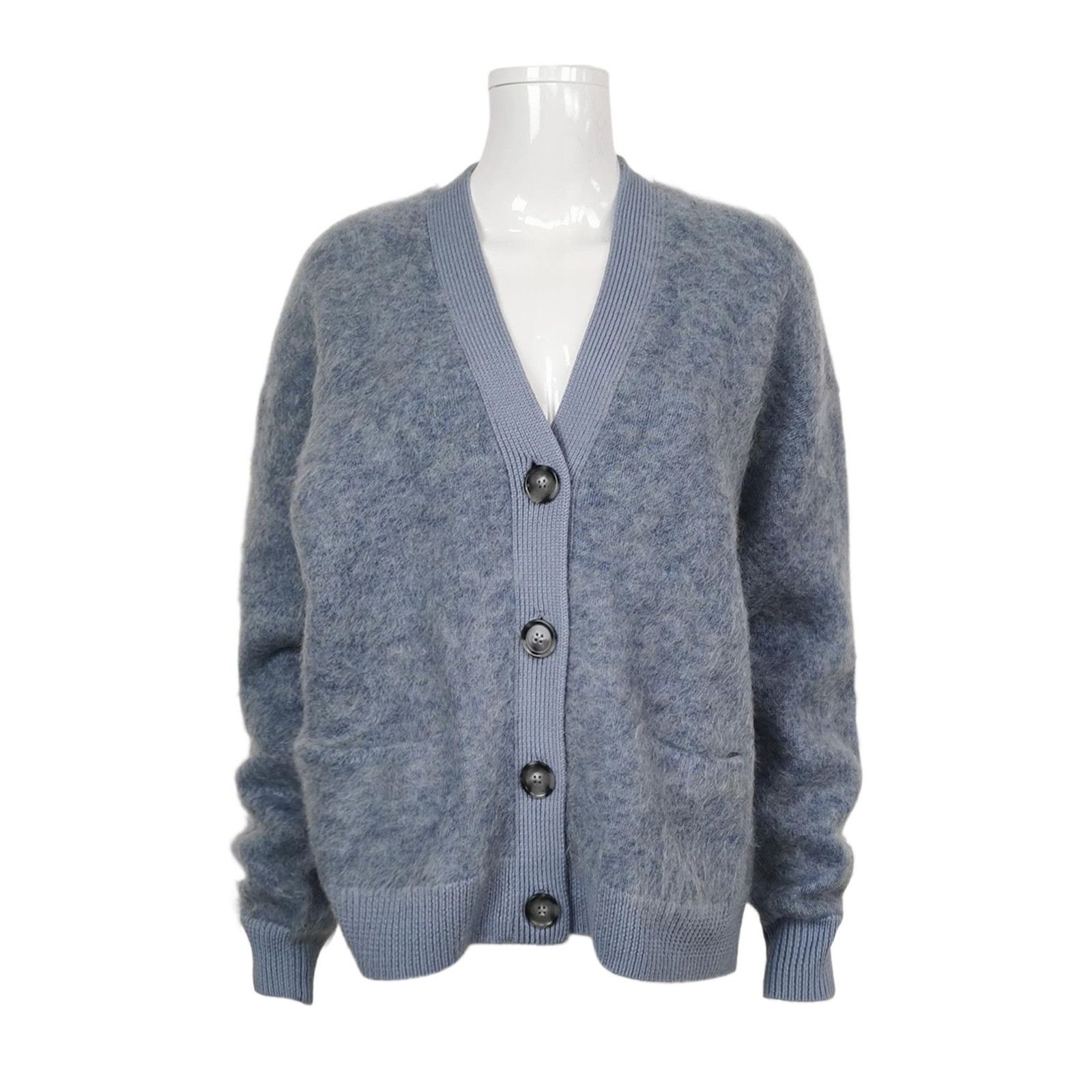 Acne Studios Acne Studios S Mohair Wool V-Neck Cardigan Size S / US 4 / IT 40 - 2 Thumbnail