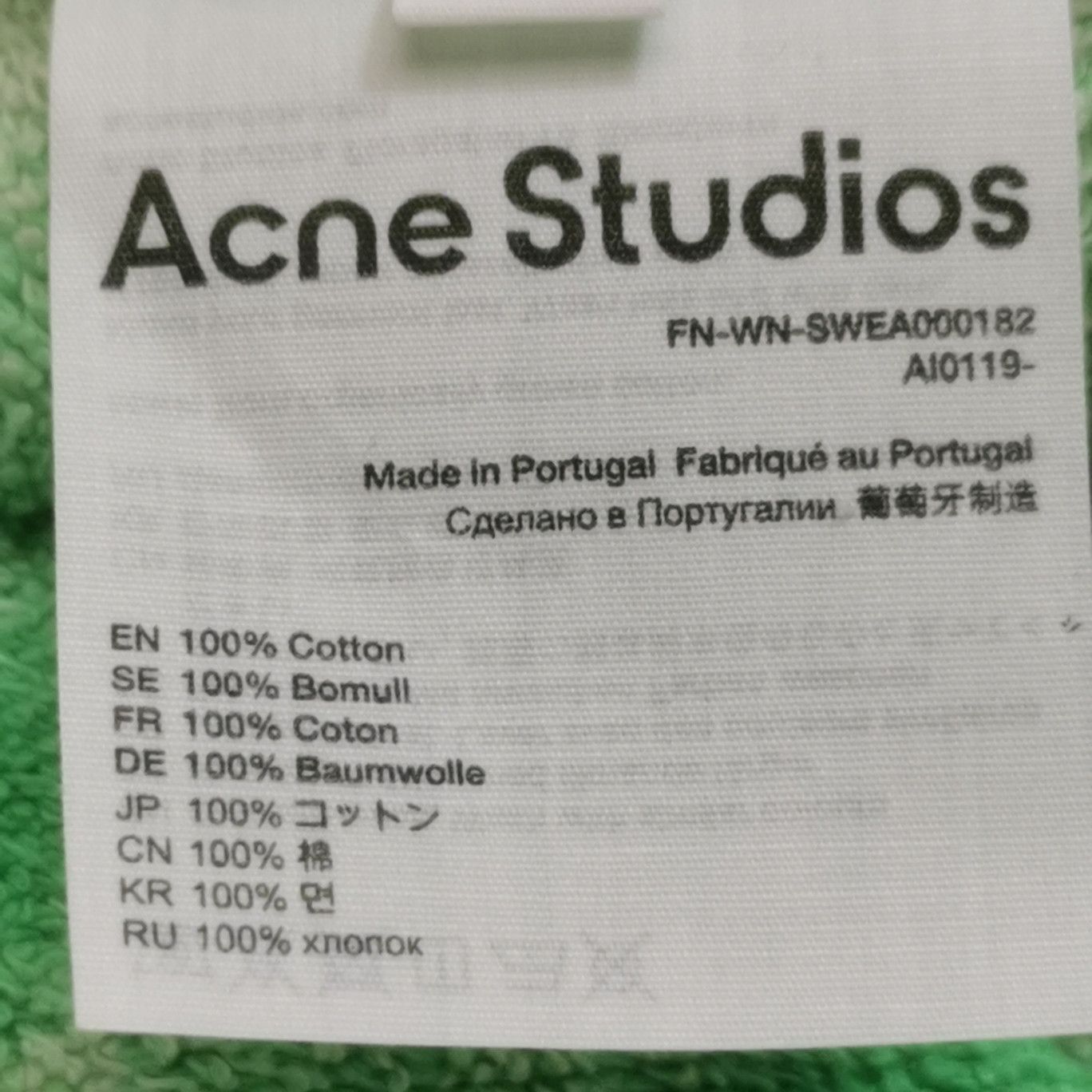 Acne Studios Acne Studios XXS Cotton Colorblock Hoodie Size XS / US 0-2 / IT 36-38 - 13 Thumbnail