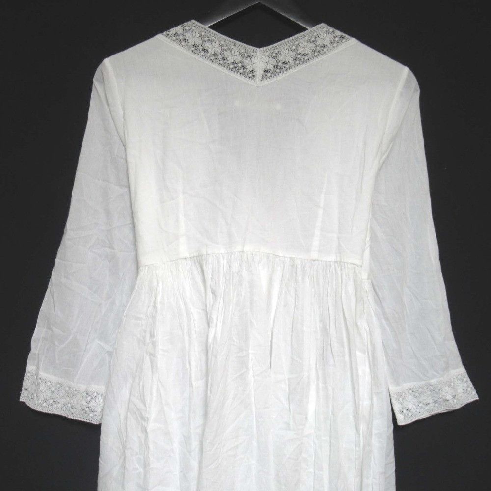 Other Other NE QUITTEZ PAS Cotton Voile Lace Dress Textile Dresses DUTY FREE for USA Size ONE SIZE - 4 Thumbnail