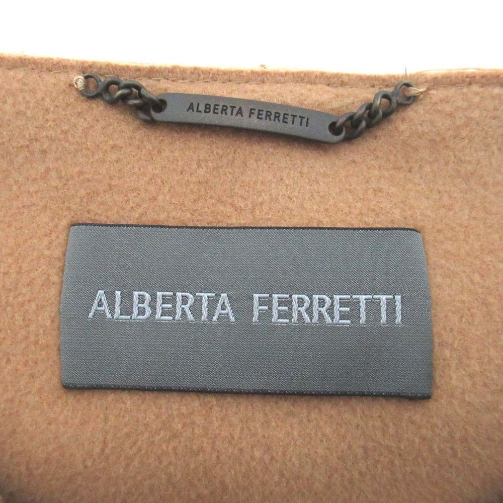 Other Other Alberta Ferretti Wool Collarless Poncho Coat Others Outerwear DUTY FREE for USA Size ONE SIZE - 8 Thumbnail