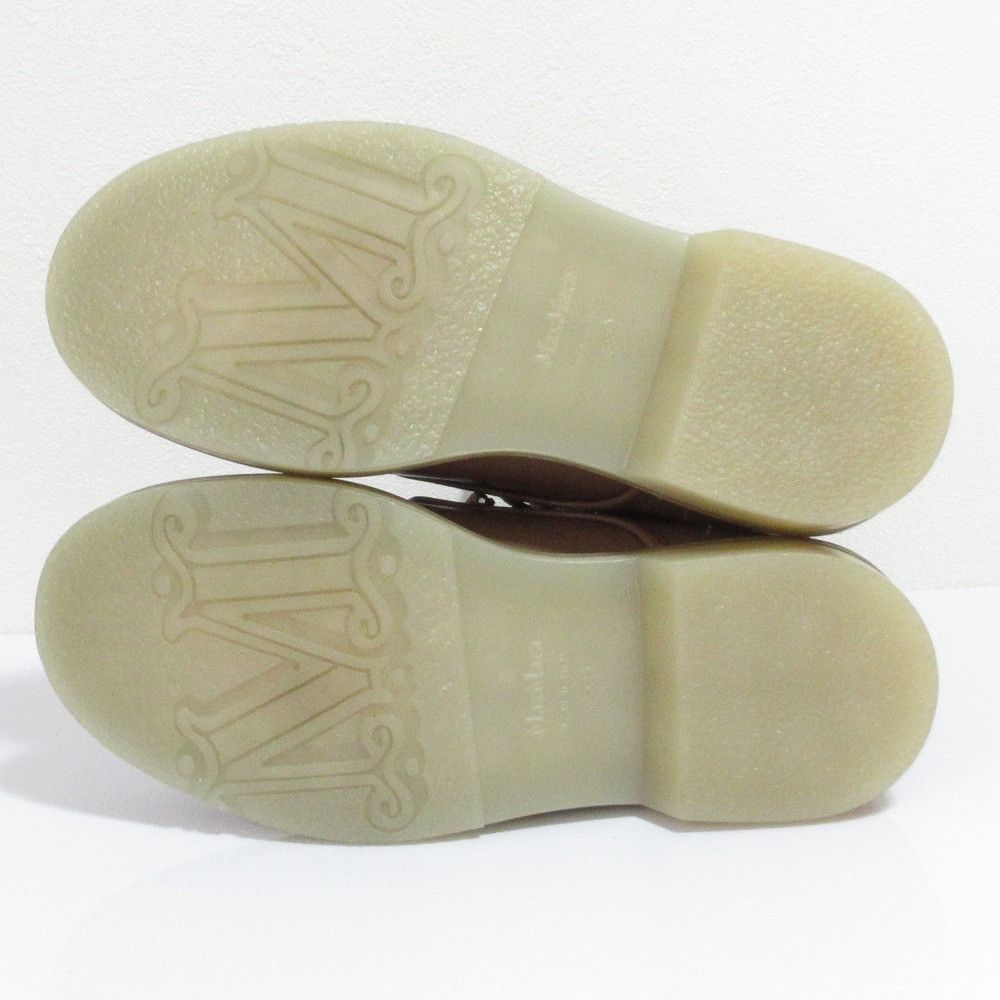 Max Mara Max Mara Max Mara Urban Compact Leather Ankle Boots Leather Shoes DUTY FREE for USA Size ONE SIZE - 7 Thumbnail
