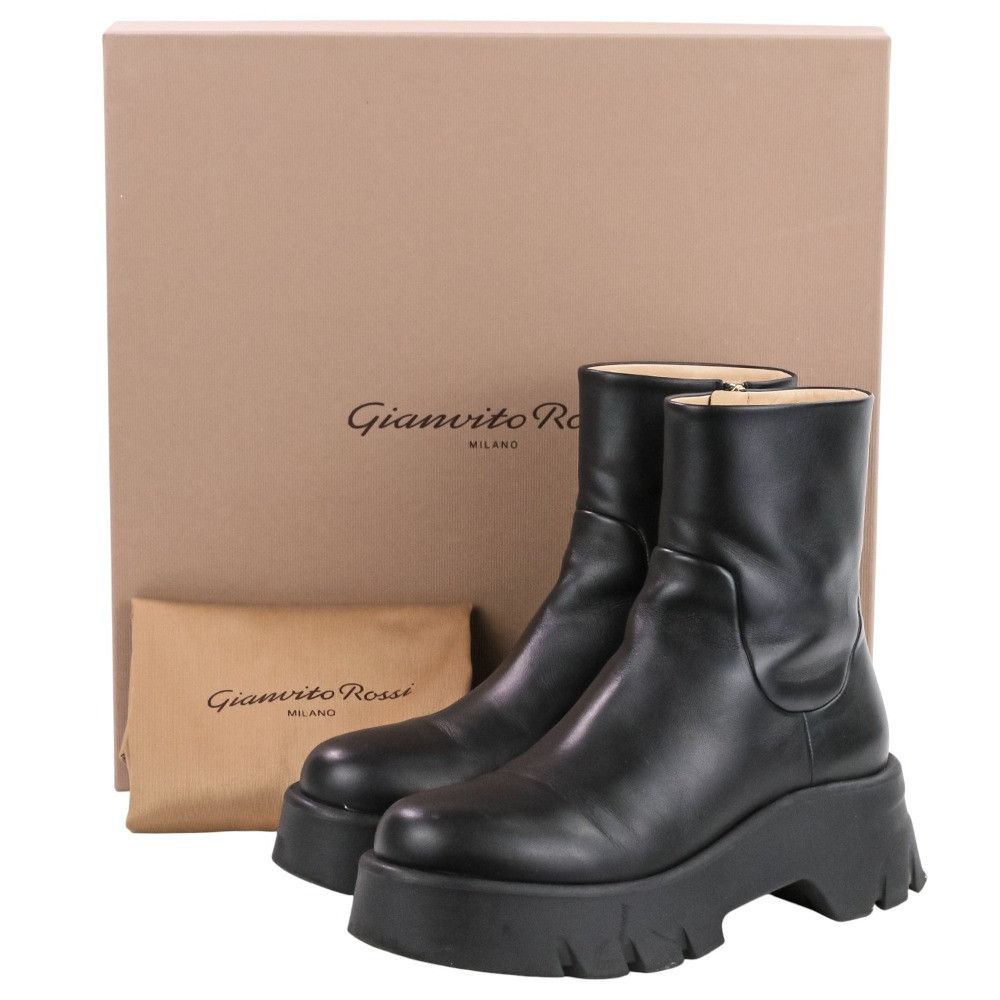 Other Other Gianvito Rossi MONTEY Leather Boots Leather Shoes DUTY FREE for USA Size ONE SIZE - 10 Thumbnail