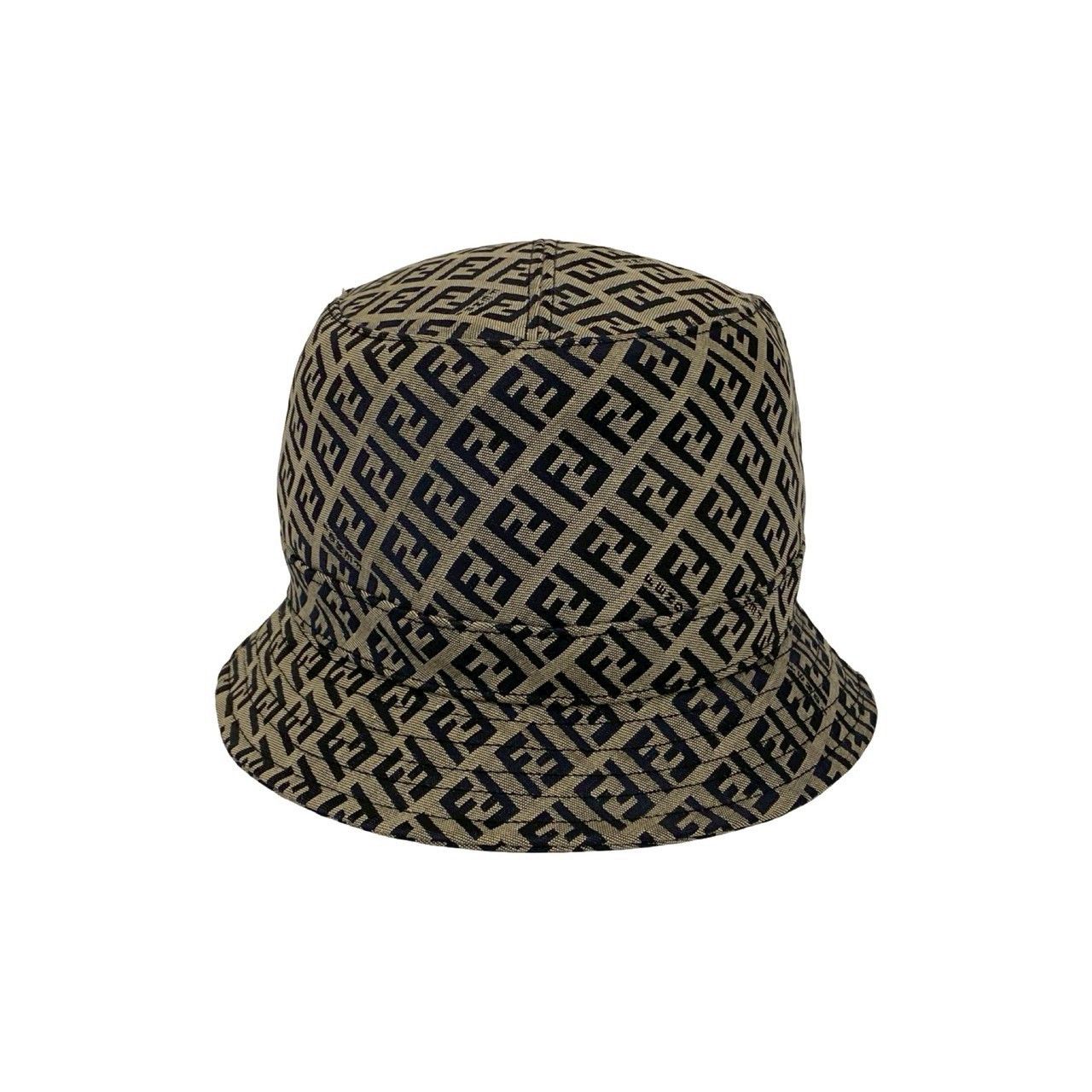 Fendi Fendi Fendi Zucchino Cotton Polyester Bucket Hat Textile Hats DUTY FREE for USA Size ONE SIZE - 3 Thumbnail