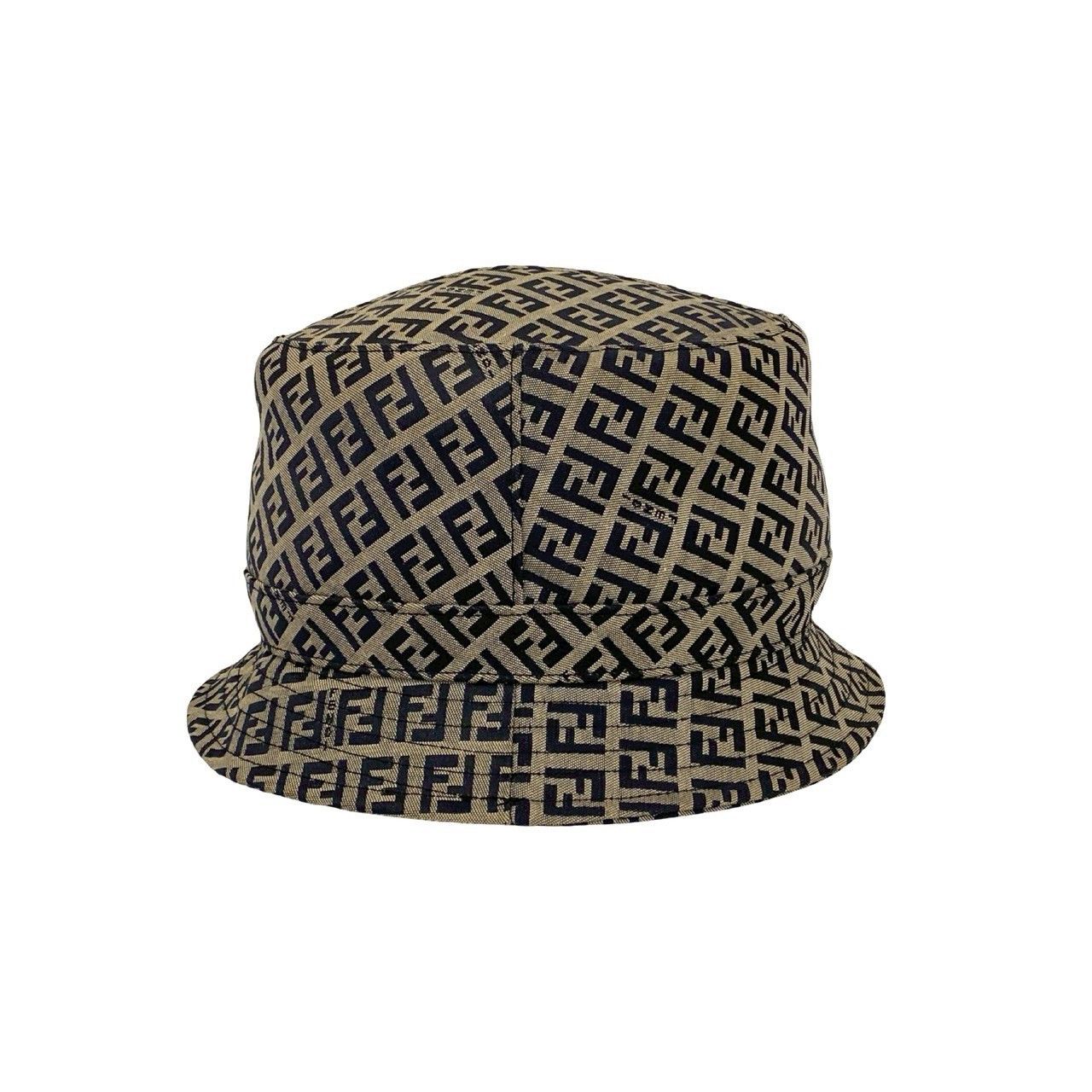 Fendi Fendi Fendi Zucchino Cotton Polyester Bucket Hat Textile Hats DUTY FREE for USA Size ONE SIZE - 5 Thumbnail