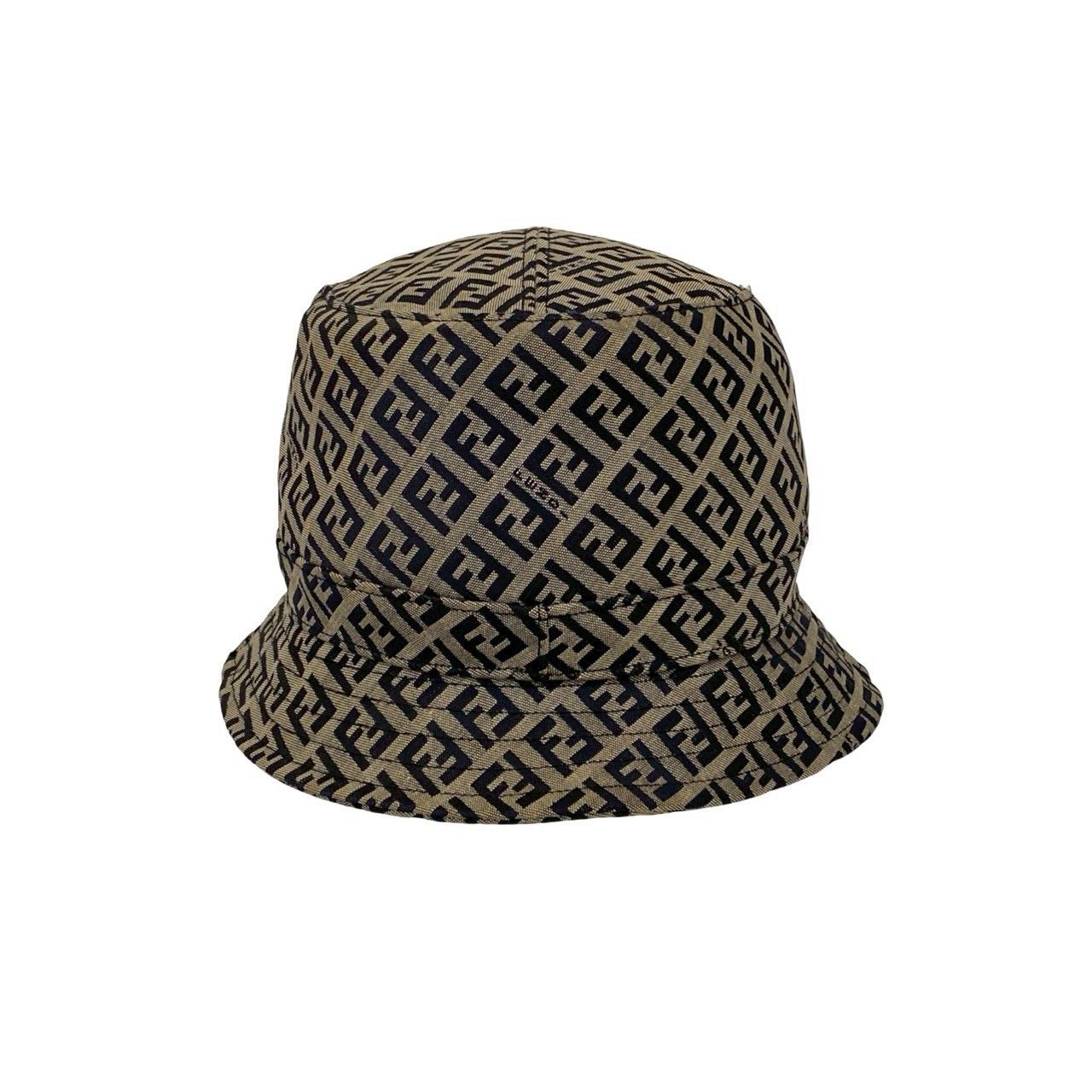 Fendi Fendi Fendi Zucchino Cotton Polyester Bucket Hat Textile Hats DUTY FREE for USA Size ONE SIZE - 4 Thumbnail