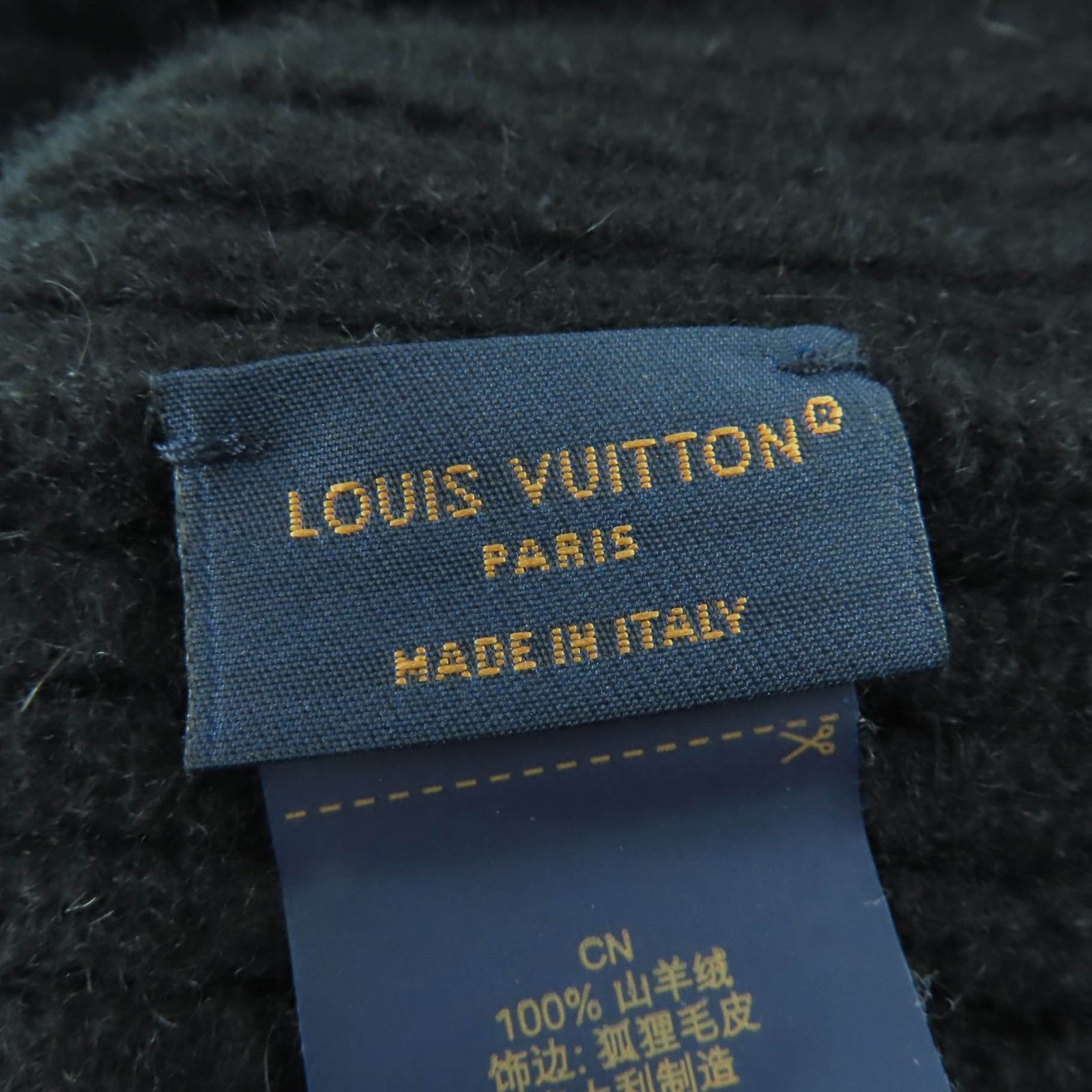 Louis Vuitton Louis Vuitton Louis Vuitton LV Cold Spark Cashmere Beanie Textile Hats M79256 DUTY FREE for USA Size ONE SIZE - 9 Thumbnail