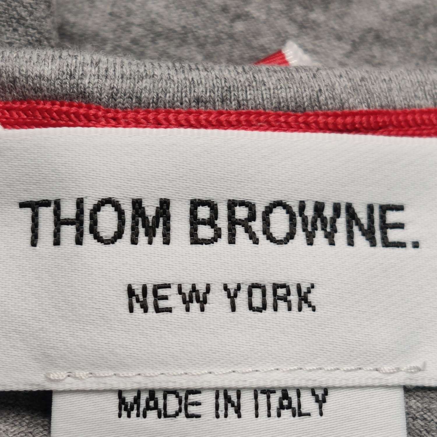 Thom Browne Thom Browne Gray Stripe Pocket Crewneck T-Shirt M Size US M / EU 48-50 / 2 - 12 Thumbnail