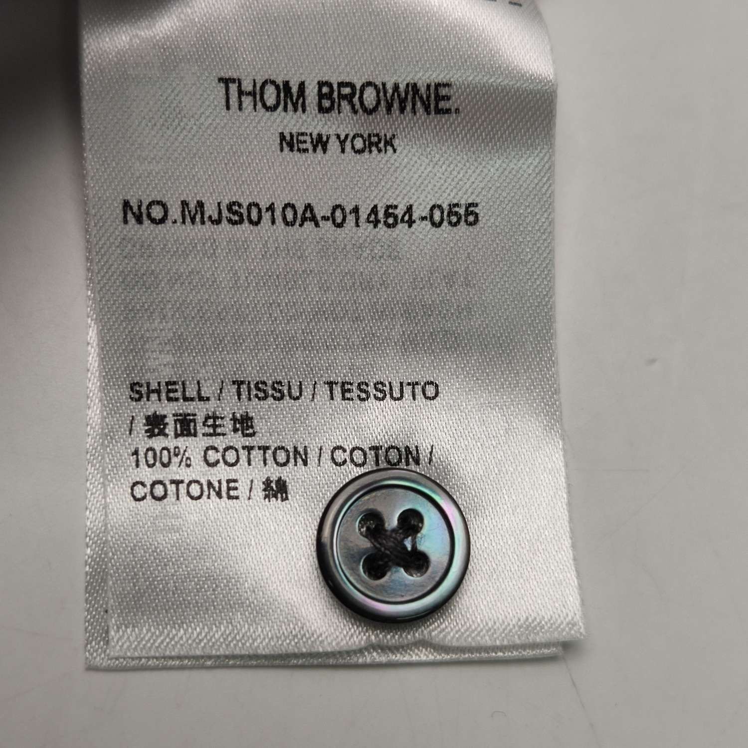 Thom Browne Thom Browne Gray Stripe Pocket Crewneck T-Shirt M Size US M / EU 48-50 / 2 - 16 Thumbnail