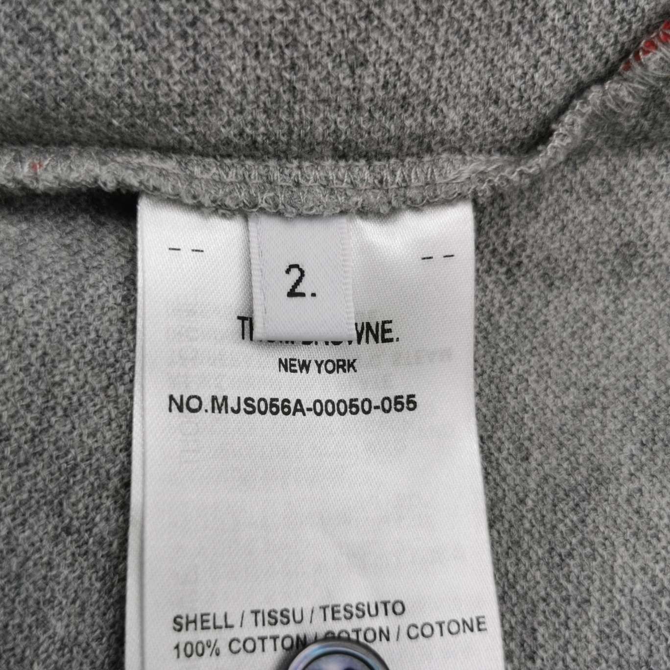 Thom Browne Thom Browne XL Cotton Solid Crew Neck T-Shirt Size US M / EU 48-50 / 2 - 16 Thumbnail