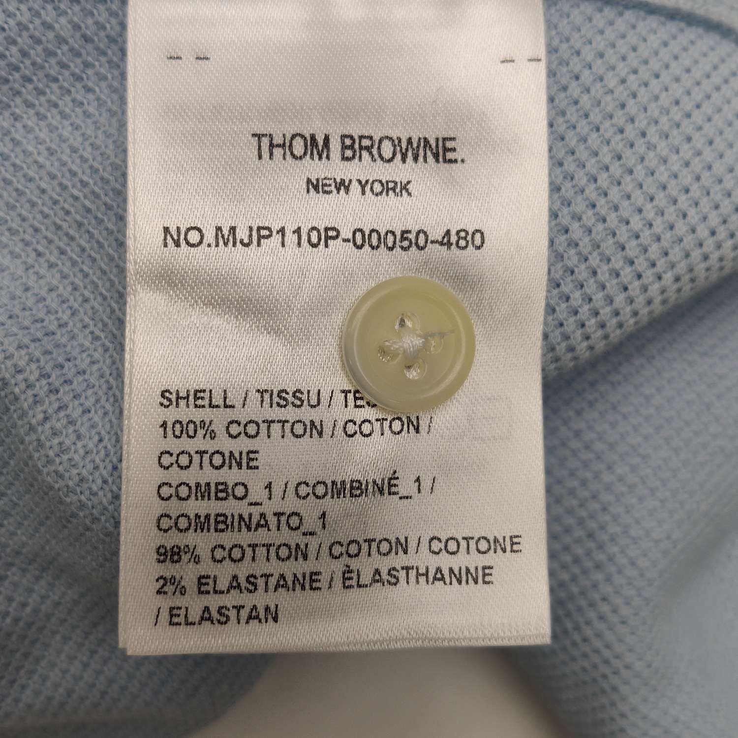 Thom Browne Thom Browne Cotton Solid Collared T-Shirt XL Size US XL / EU 56 / 4 - 15 Thumbnail
