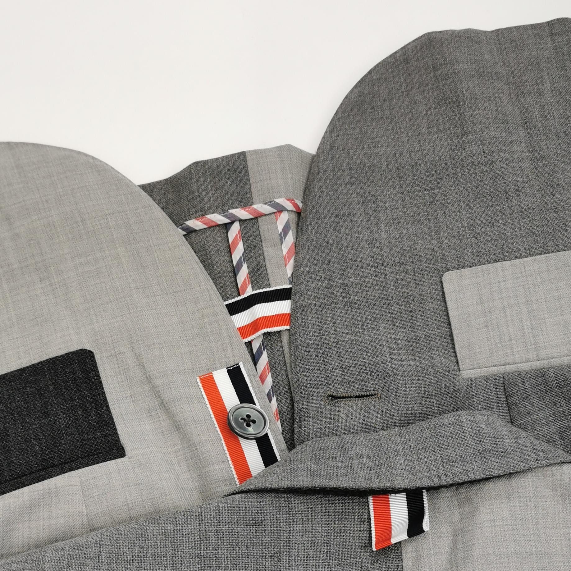 Thom Browne Thom Browne Wool Color-Block Lapel Coat S Size US S / EU 44-46 / 1 - 6 Thumbnail