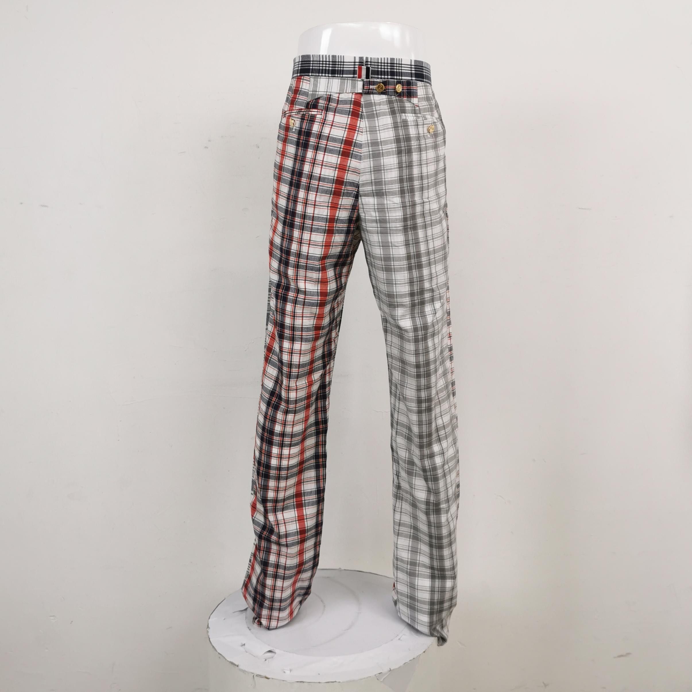 Thom Browne Thom Browne XL Cotton Plaid Trousers Size US 26 / EU 42 - 3 Thumbnail