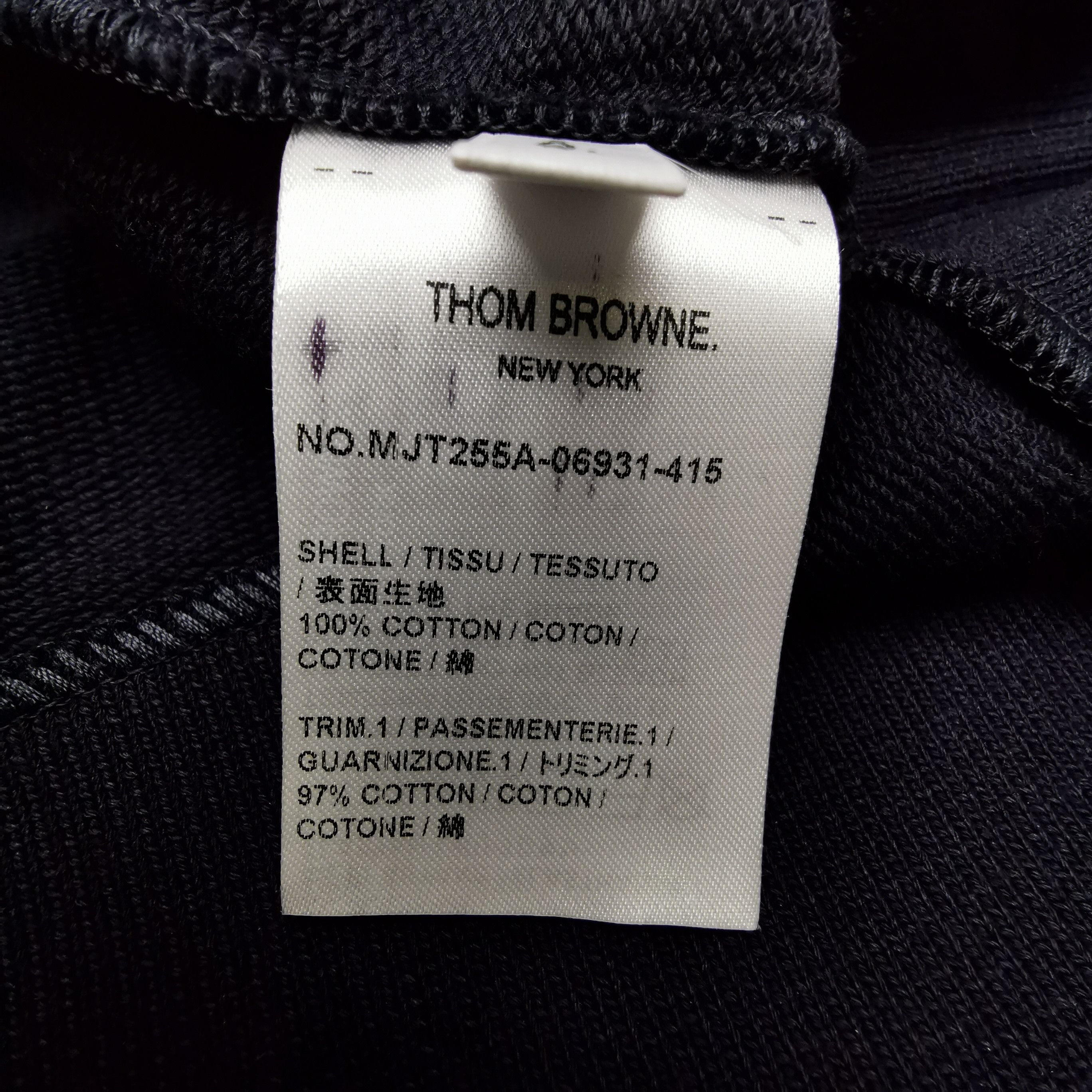 Thom Browne Thom Browne XS Cotton Striped Long-Sleeve Sweatshirt Size US XS / EU 42 / 0 - 11 Thumbnail