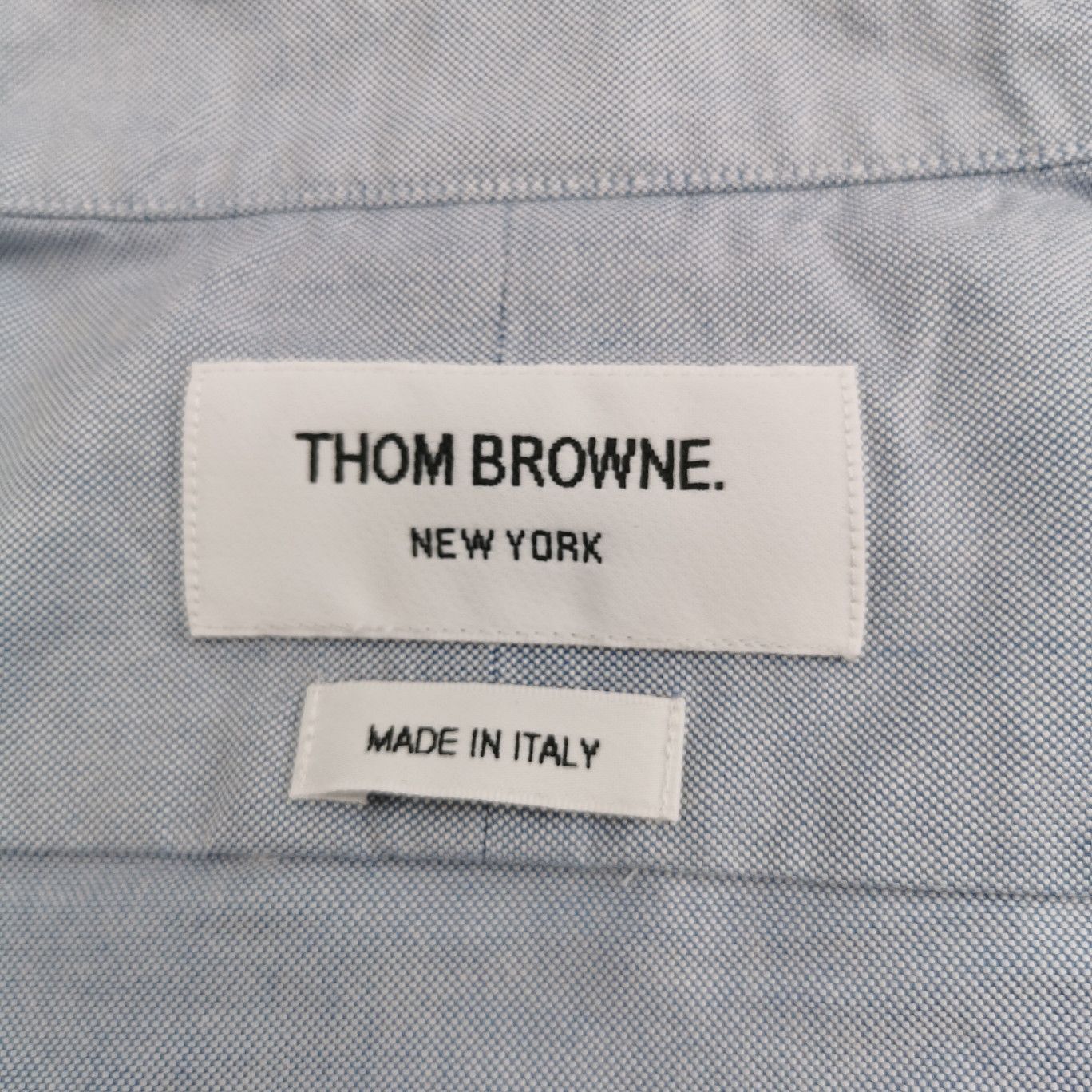 Thom Browne Thom Browne Cotton Solid Collar Long-Sleeve Shirt M Size US M / EU 48-50 / 2 - 12 Thumbnail