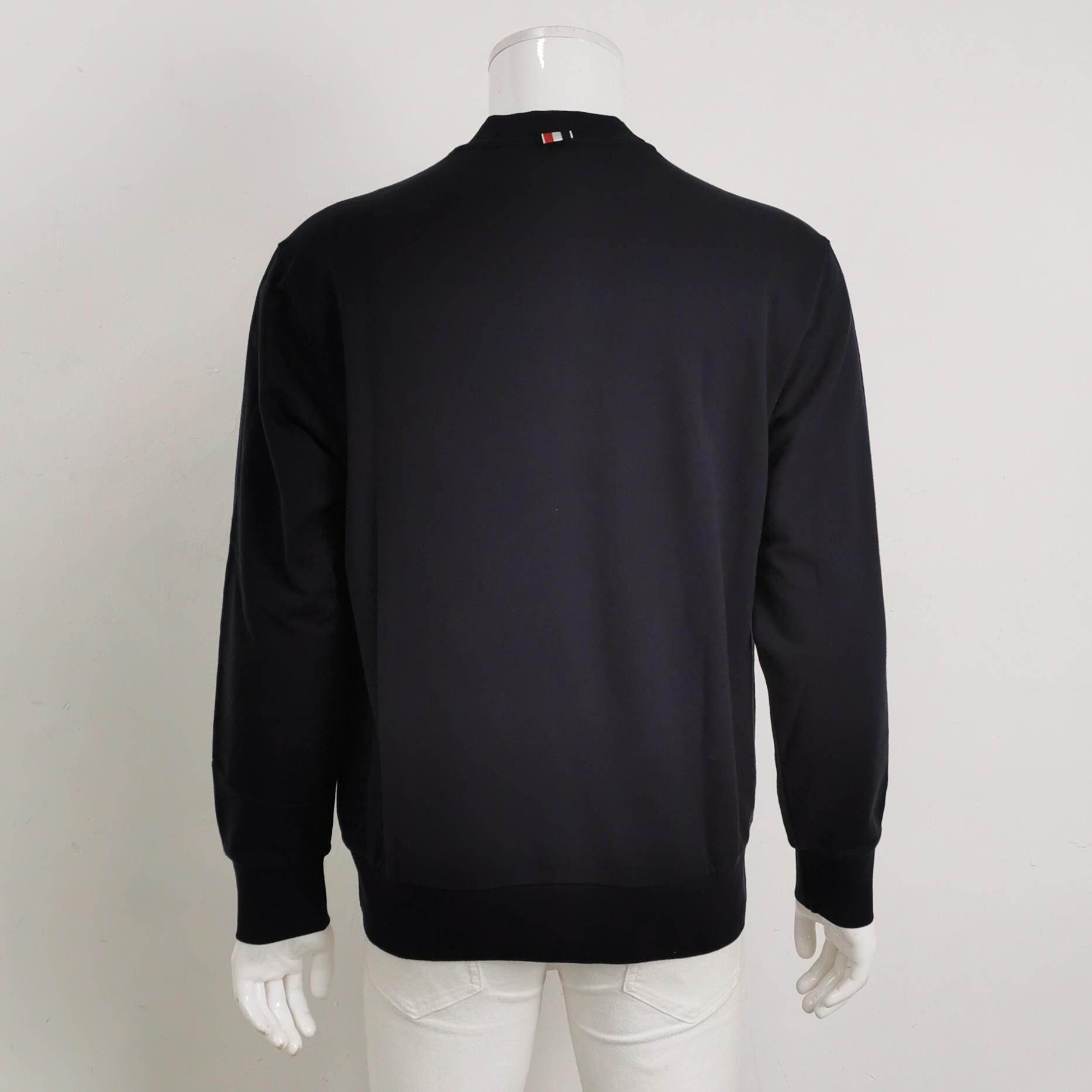 Thom Browne Thom Browne Black Striped Crewneck Sweatshirt L Size US M / EU 48-50 / 2 - 4 Thumbnail