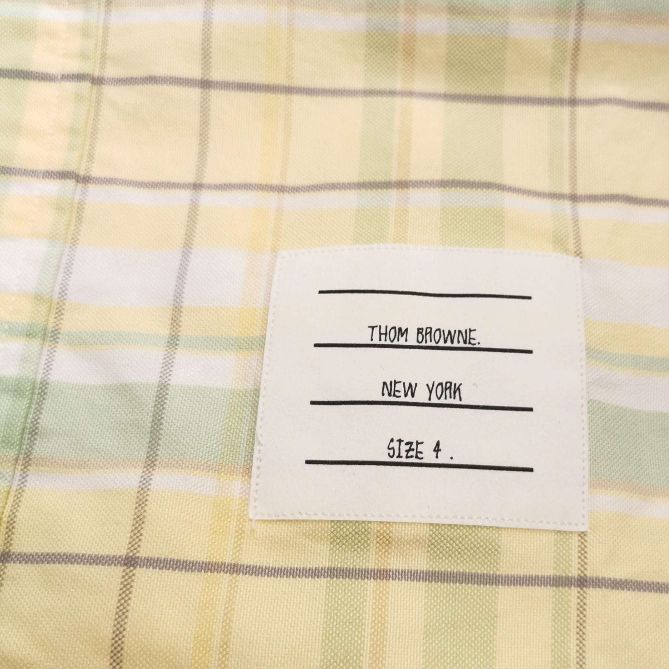 Thom Browne Thom Browne Cotton Plaid Button-Down Shirt XL Size US XL / EU 56 / 4 - 5 Thumbnail