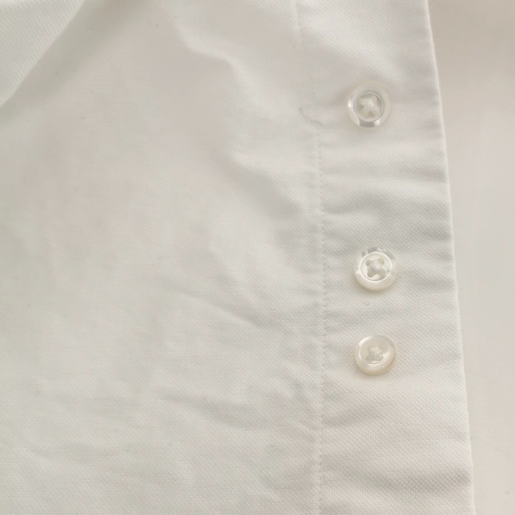 Thom Browne Thom Browne White Striped Sleeve Button-Up Shirt S Size US M / EU 48-50 / 2 - 10 Thumbnail