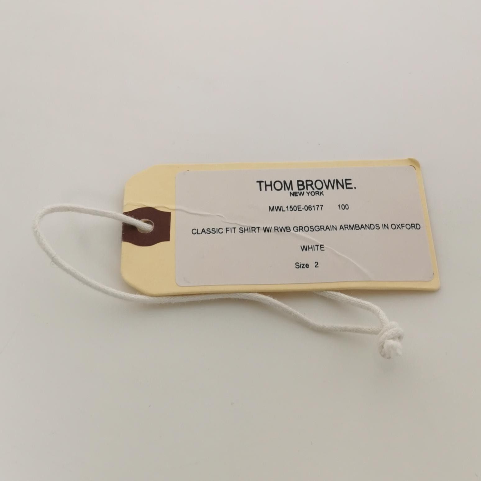Thom Browne Thom Browne White Striped Sleeve Button-Up Shirt S Size US M / EU 48-50 / 2 - 11 Thumbnail
