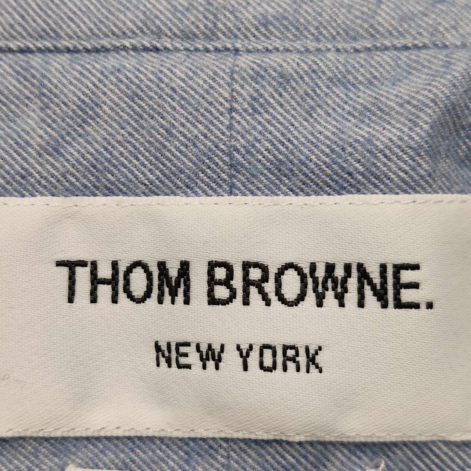 Thom Browne Thom Browne Blue Stripe Cotton Long-Sleeve Shirt Size US L / EU 52-54 / 3 - 11 Thumbnail