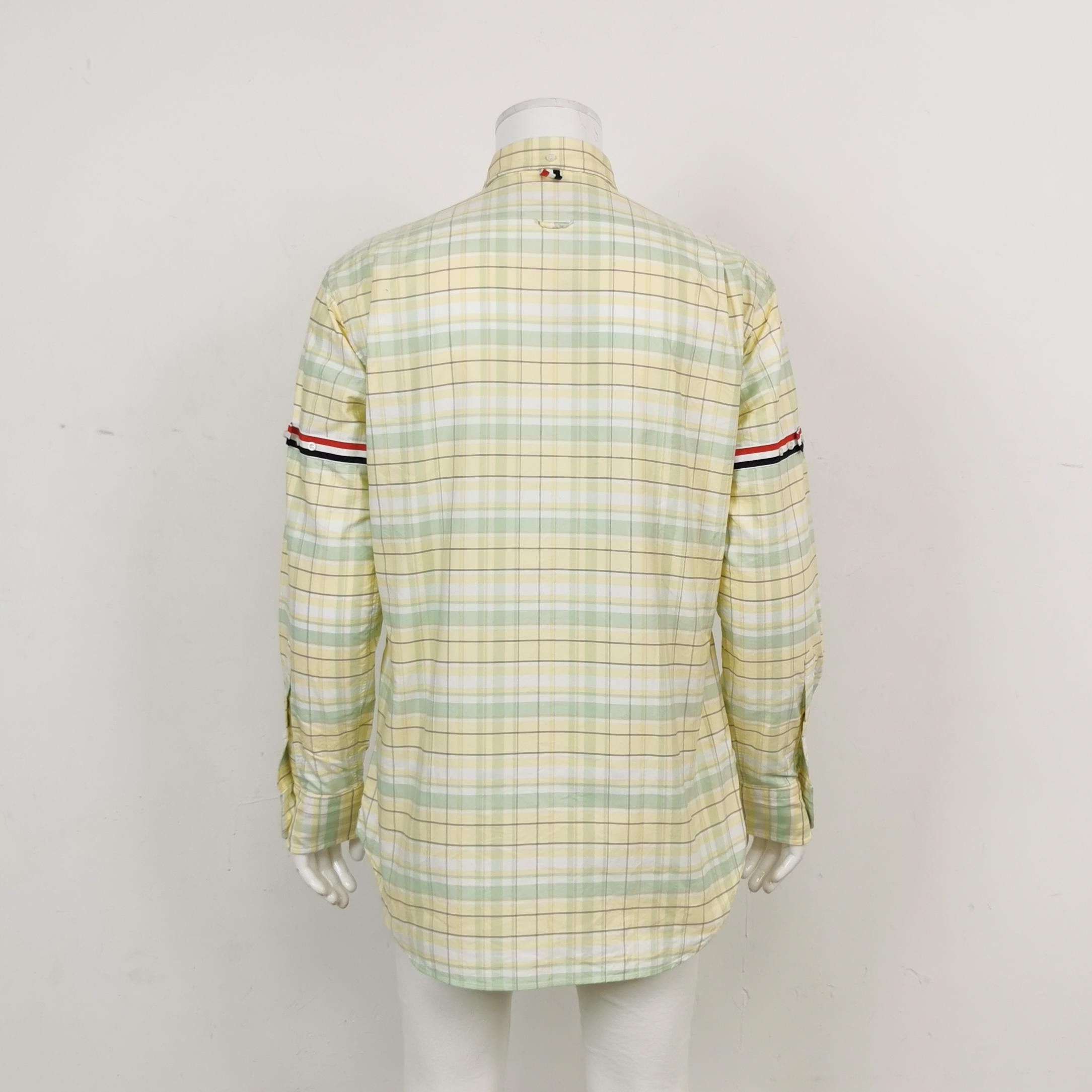 Thom Browne Thom Browne Cotton Striped Sleeve Long Shirt Size US XL / EU 56 / 4 - 4 Thumbnail