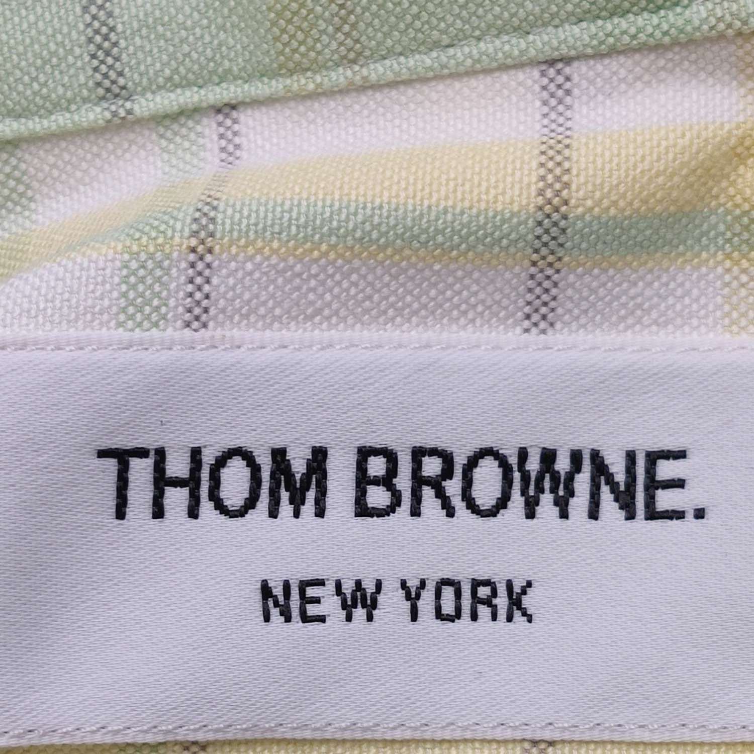 Thom Browne Thom Browne Cotton Striped Sleeve Long Shirt Size US XL / EU 56 / 4 - 11 Thumbnail