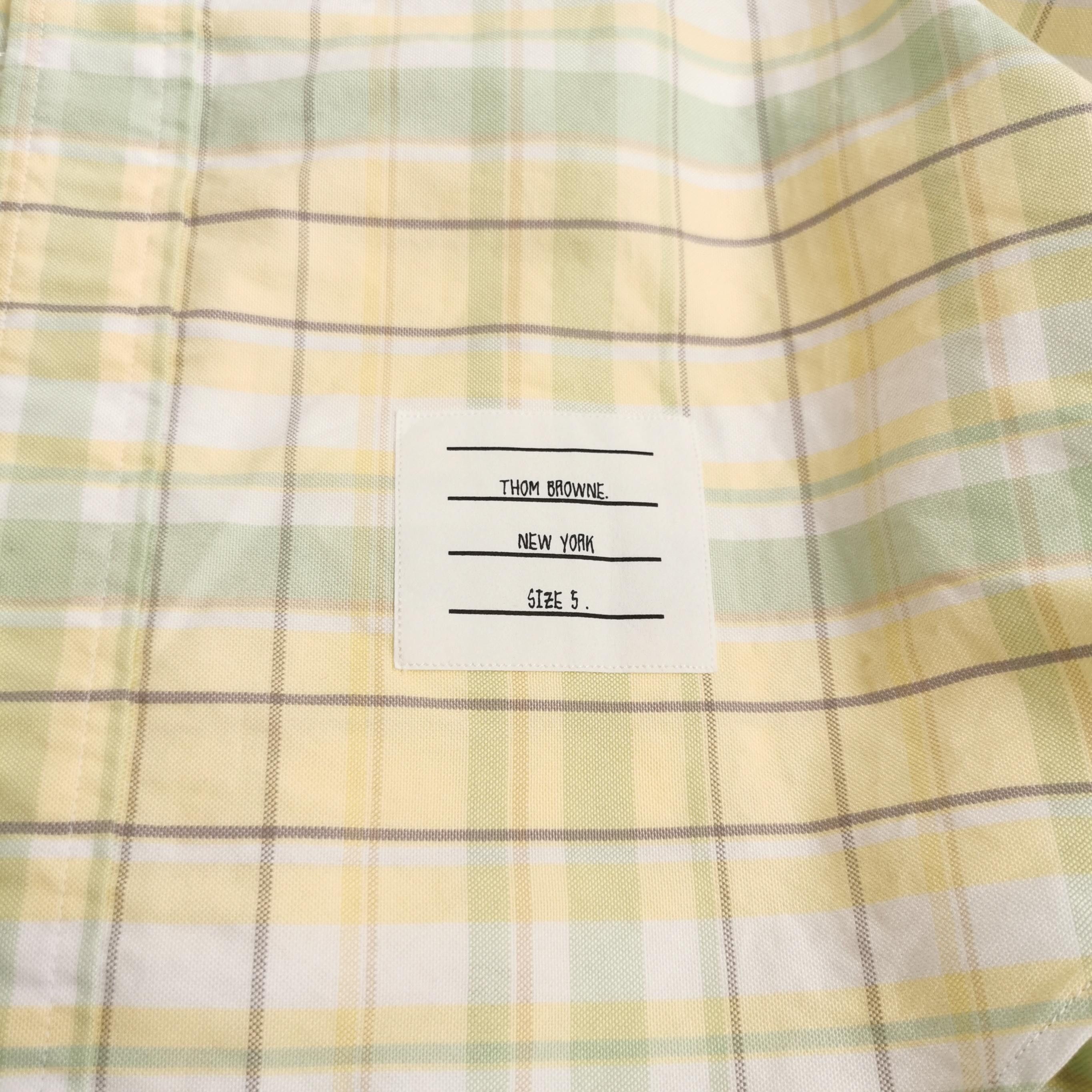 Thom Browne Thom Browne Check Long-Sleeve Cotton Shirt Size US XXL / EU 58 / 5 - 5 Thumbnail