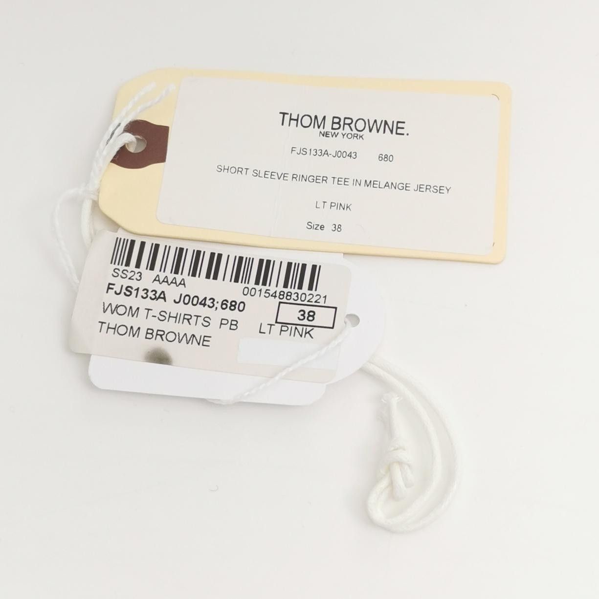 Thom Browne Thom Browne Pink Trimmed Short-Sleeve T-Shirt XS Size S / US 4 / IT 40 - 9 Thumbnail