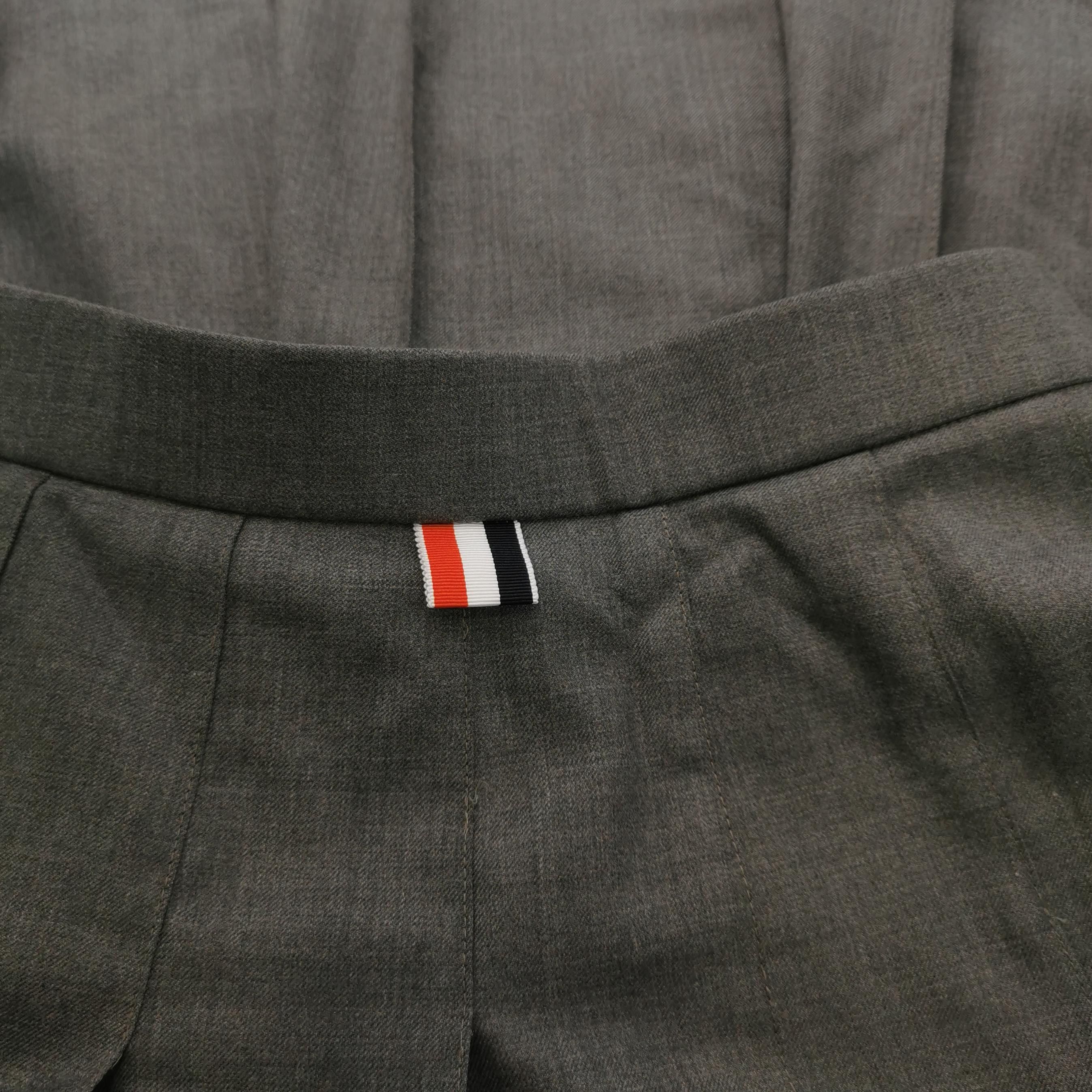 Thom Browne Thom Browne Wool Pleated Midi Skirt L Size 42" / US 20 - 6 Thumbnail