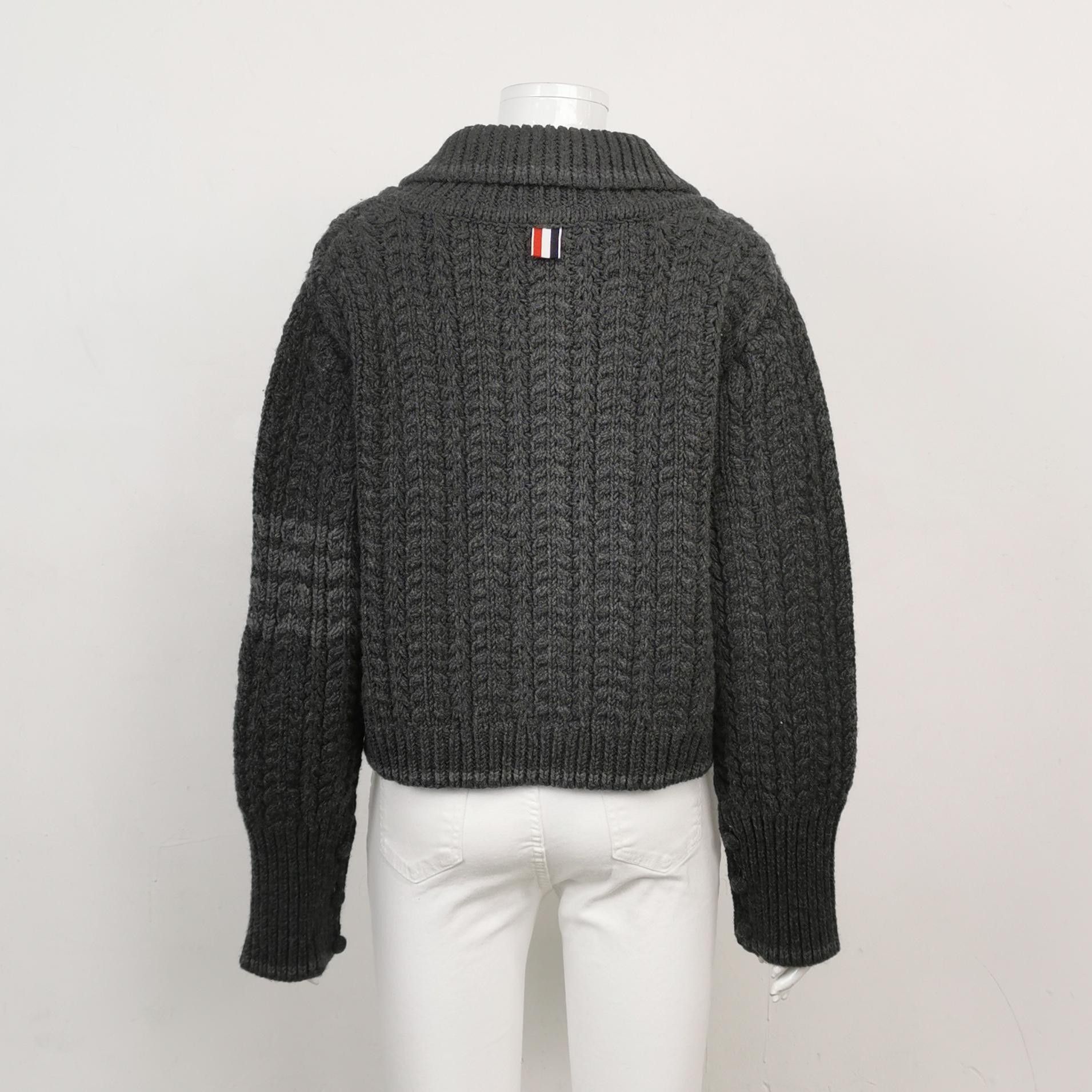 Thom Browne Thom Browne Wool Lapel Single-Breasted Long-Sleeve Coat Size L / US 10 / IT 46 - 3 Thumbnail
