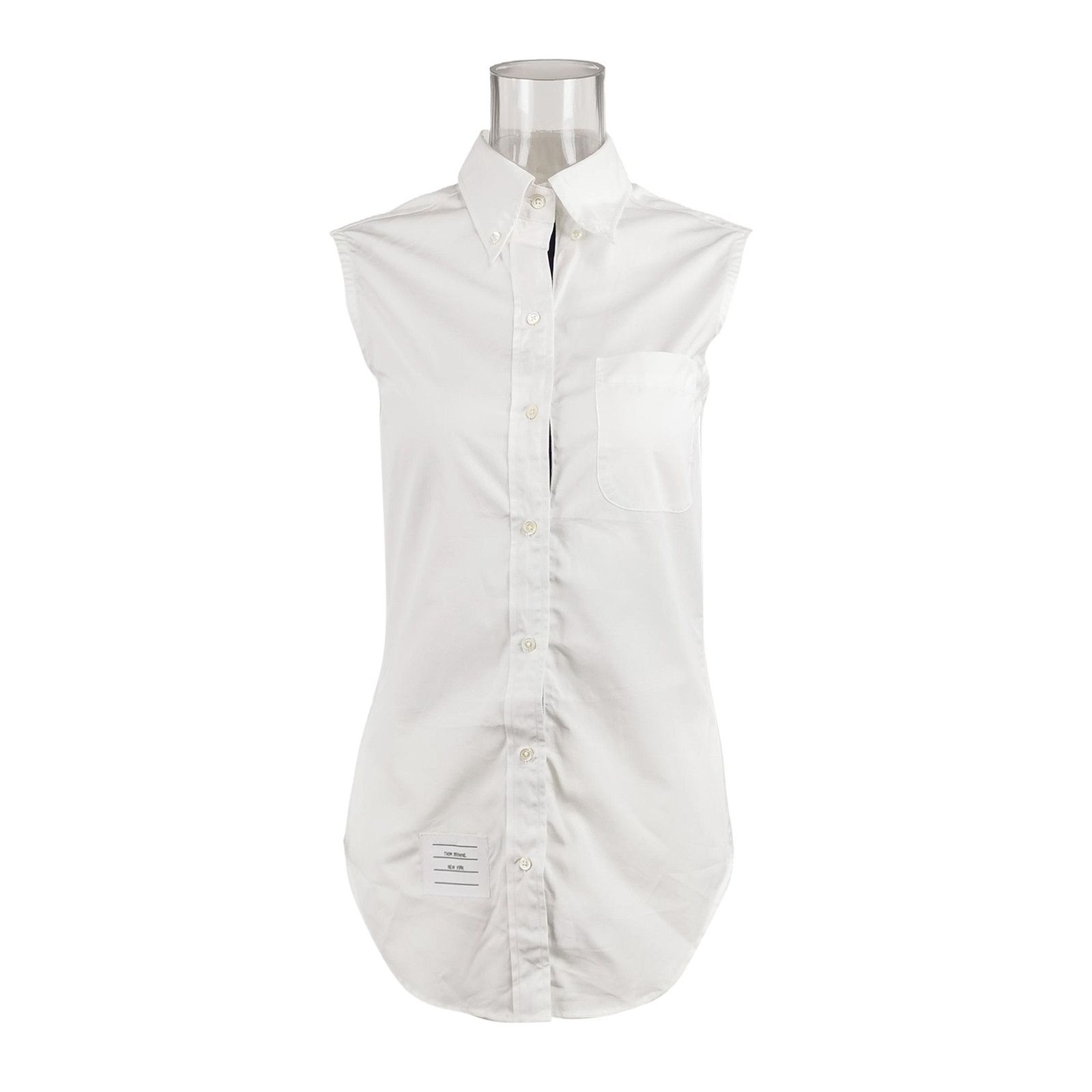 Thom Browne Thom Browne Sleeveless Cotton Shirt Dress S/38 Size XS / US 0-2 / IT 36-38 - 2 Thumbnail