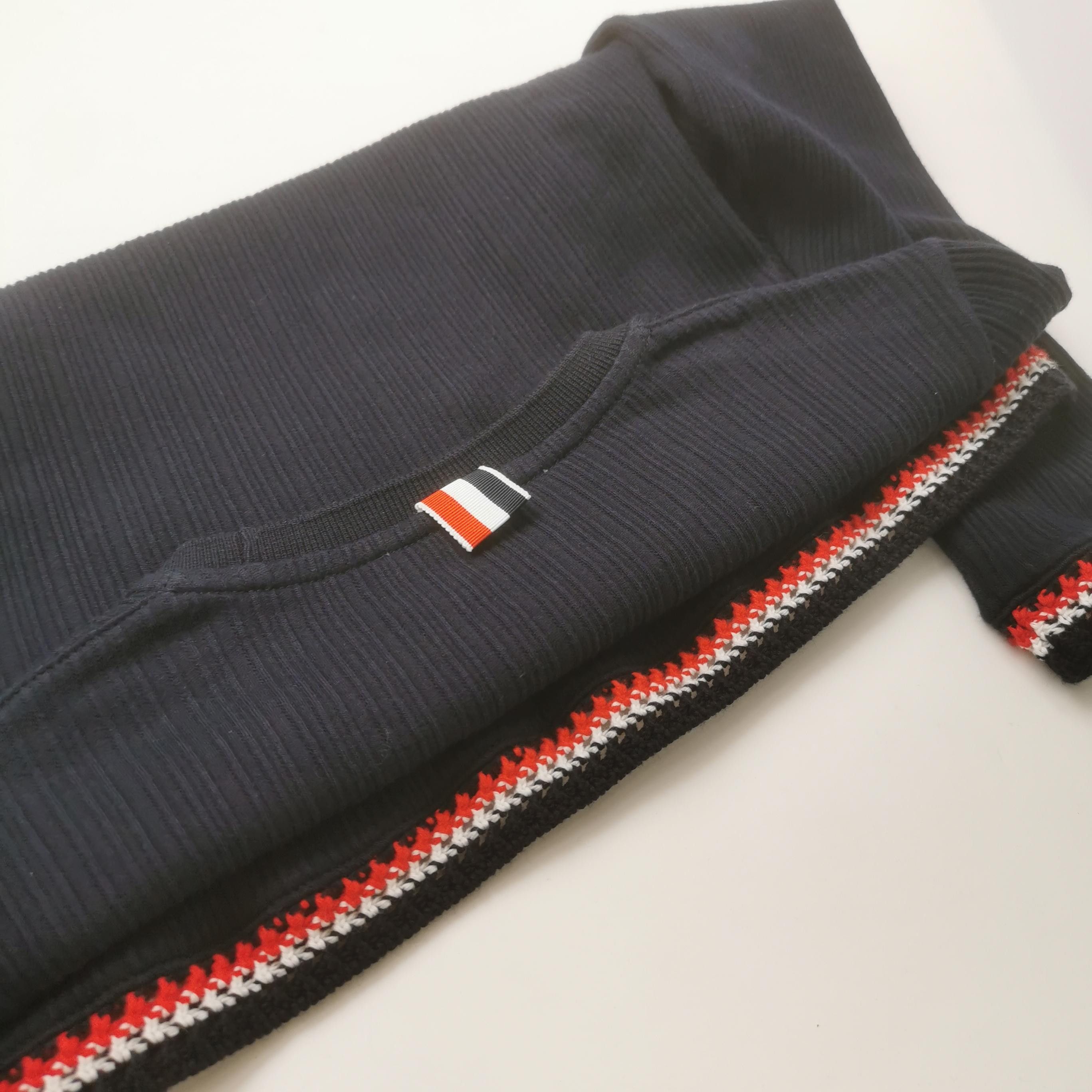 Thom Browne ThomBrowne Cotton Color-Block Stripe Sweater S/38 Size S / US 4 / IT 40 - 5 Thumbnail
