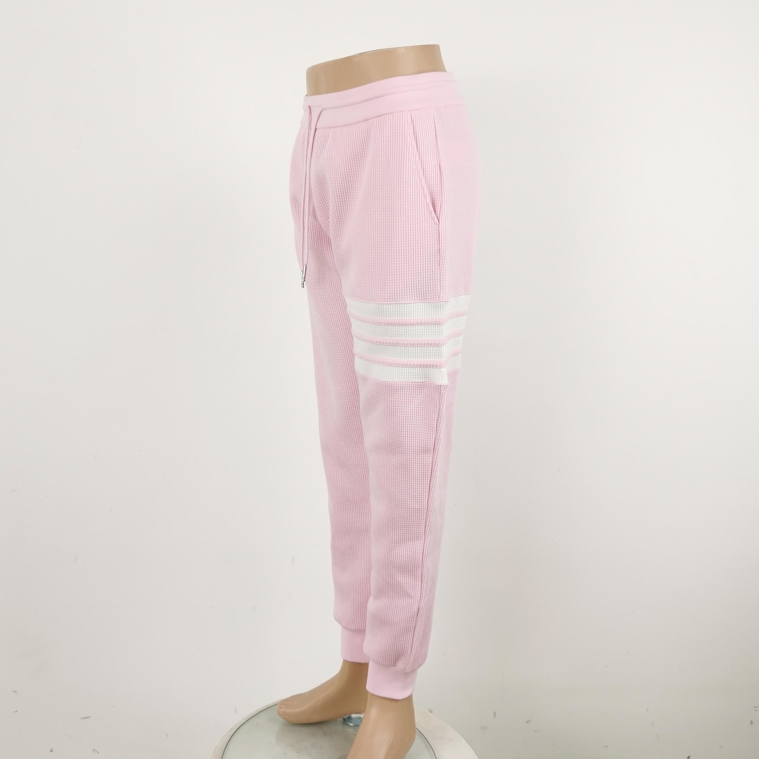 Thom Browne Thom Browne Pink Striped Cotton Sweatpants M Size 40" / US 18 - 3 Thumbnail