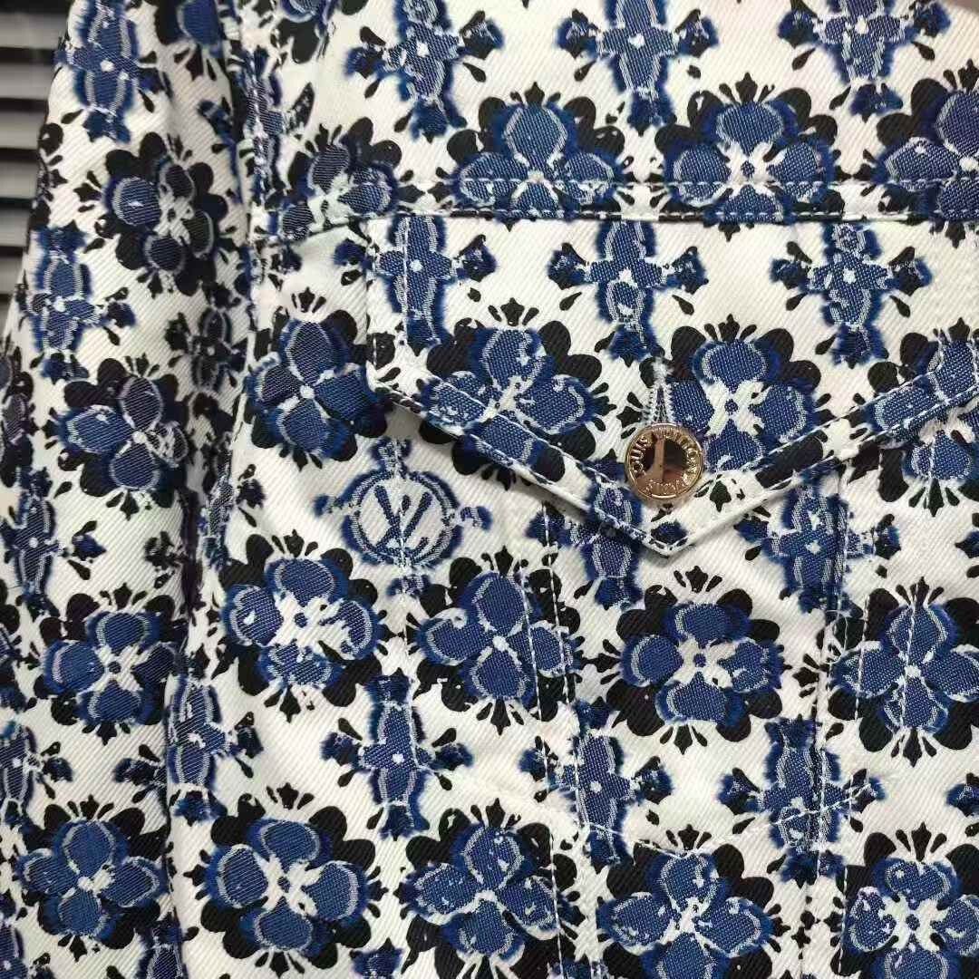 Louis Vuitton Louis Vuitton Monogram Flower Denim Jacket Size XXS / US 00 / IT 34 - 3 Thumbnail