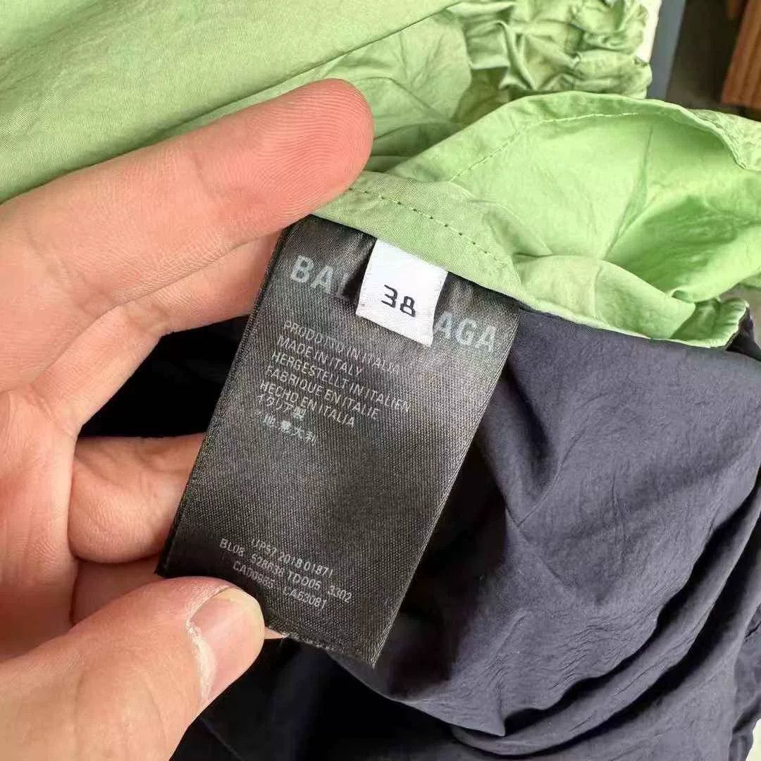 Balenciaga Balenciaga Black Green Windbreaker Size S / US 4 / IT 40 - 4 Thumbnail